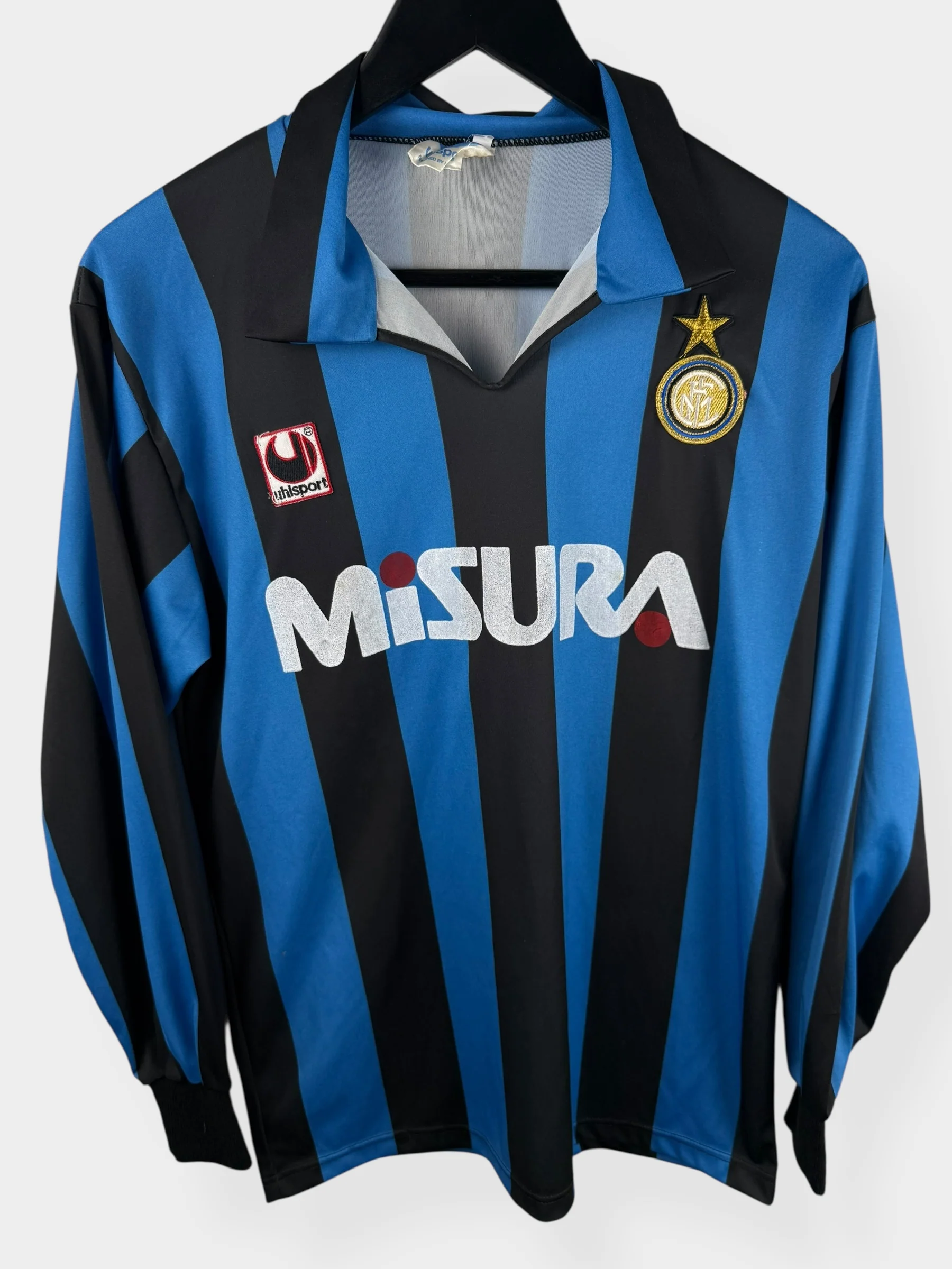 1989-90 INTER MILAN HOME SHIRT LS M