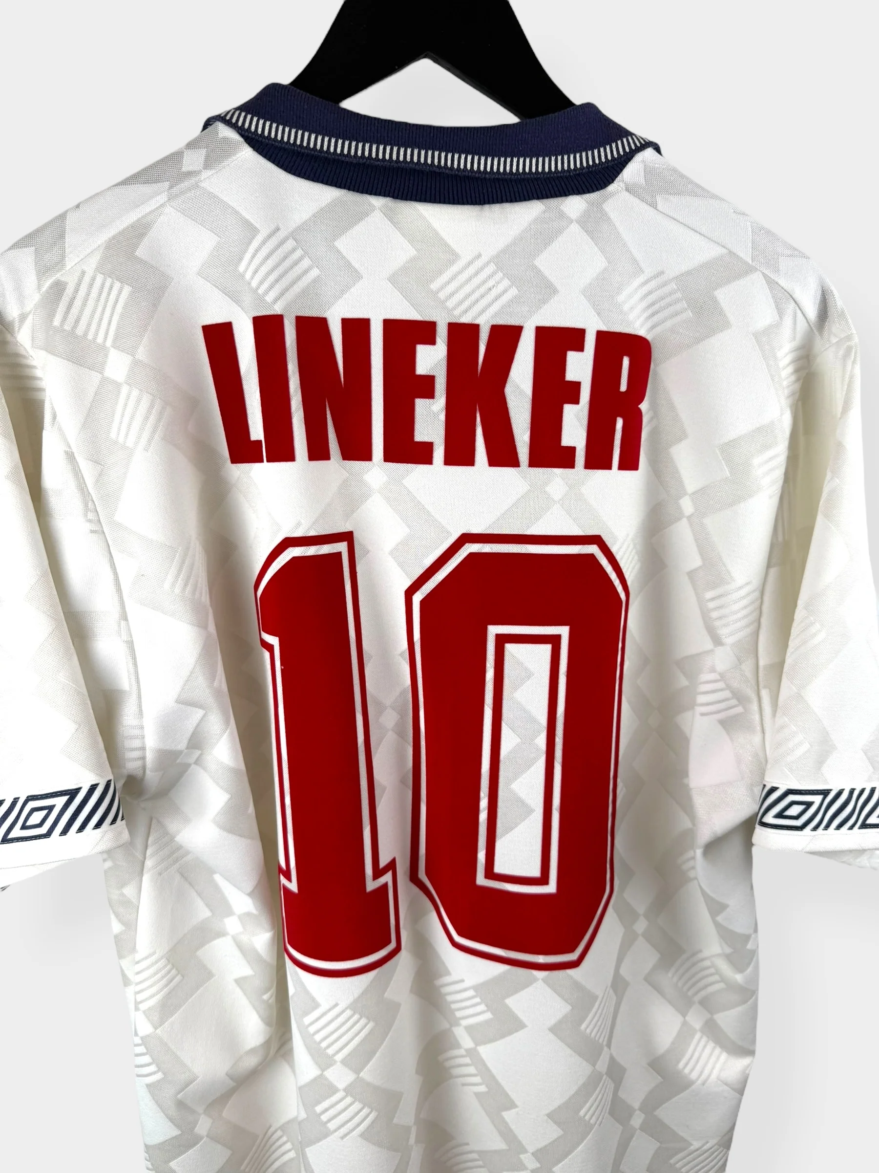 1990-92 ENGLAND HOME SHIRT LINEKER #10 XL - Image 3