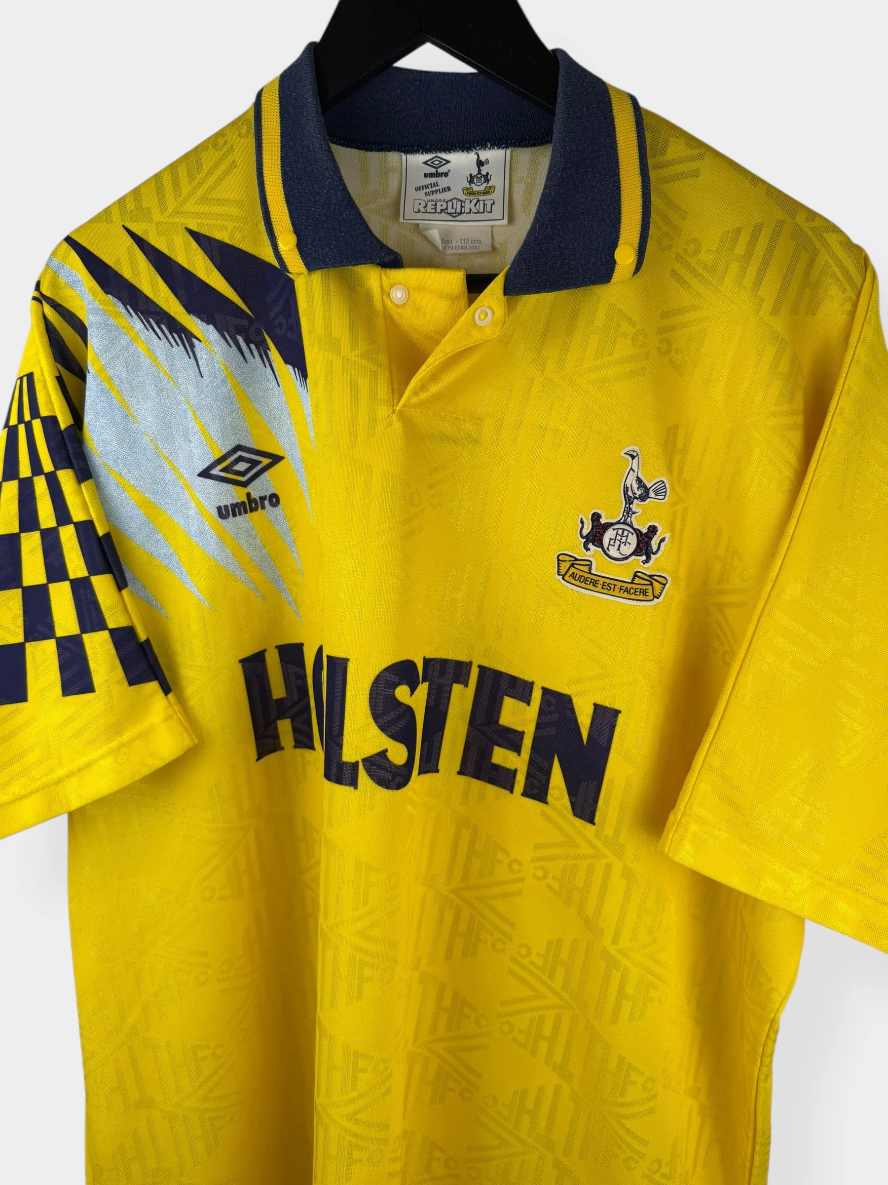 1991-95 TOTTENHAM HOTSPUR AWAY SHIRT XL - Image 4