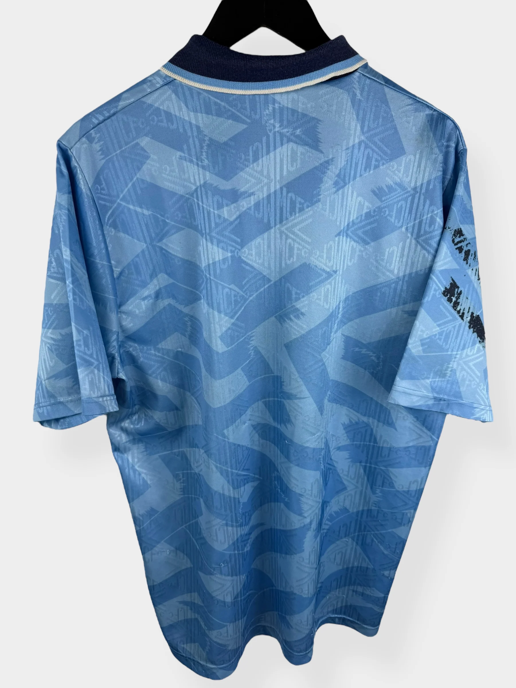 1991-93 MANCHESTER CITY HOME SHIRT L - Image 2