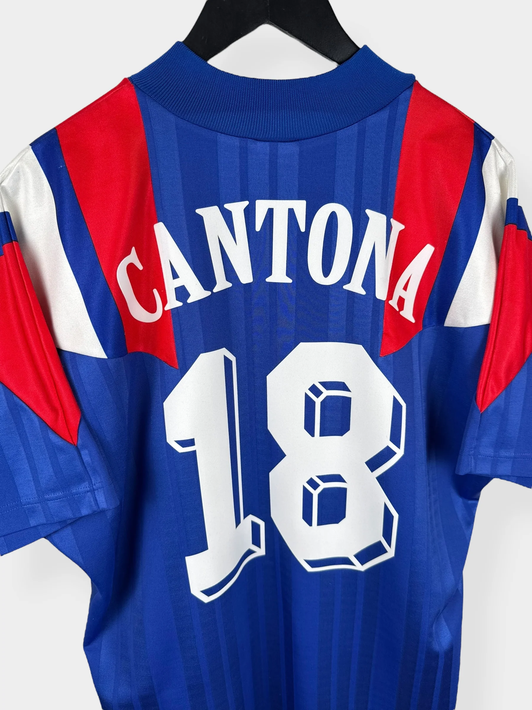 1992-93 FRANCE HOME SHIRT CANTONA #18 L - Image 3