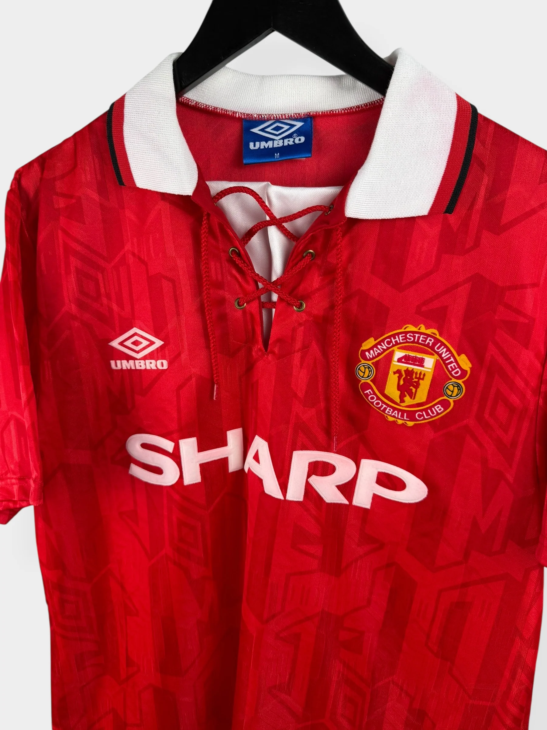 1992-94 MANCHESTER UNITED HOME SHIRT CANTONA #7 M - Image 4