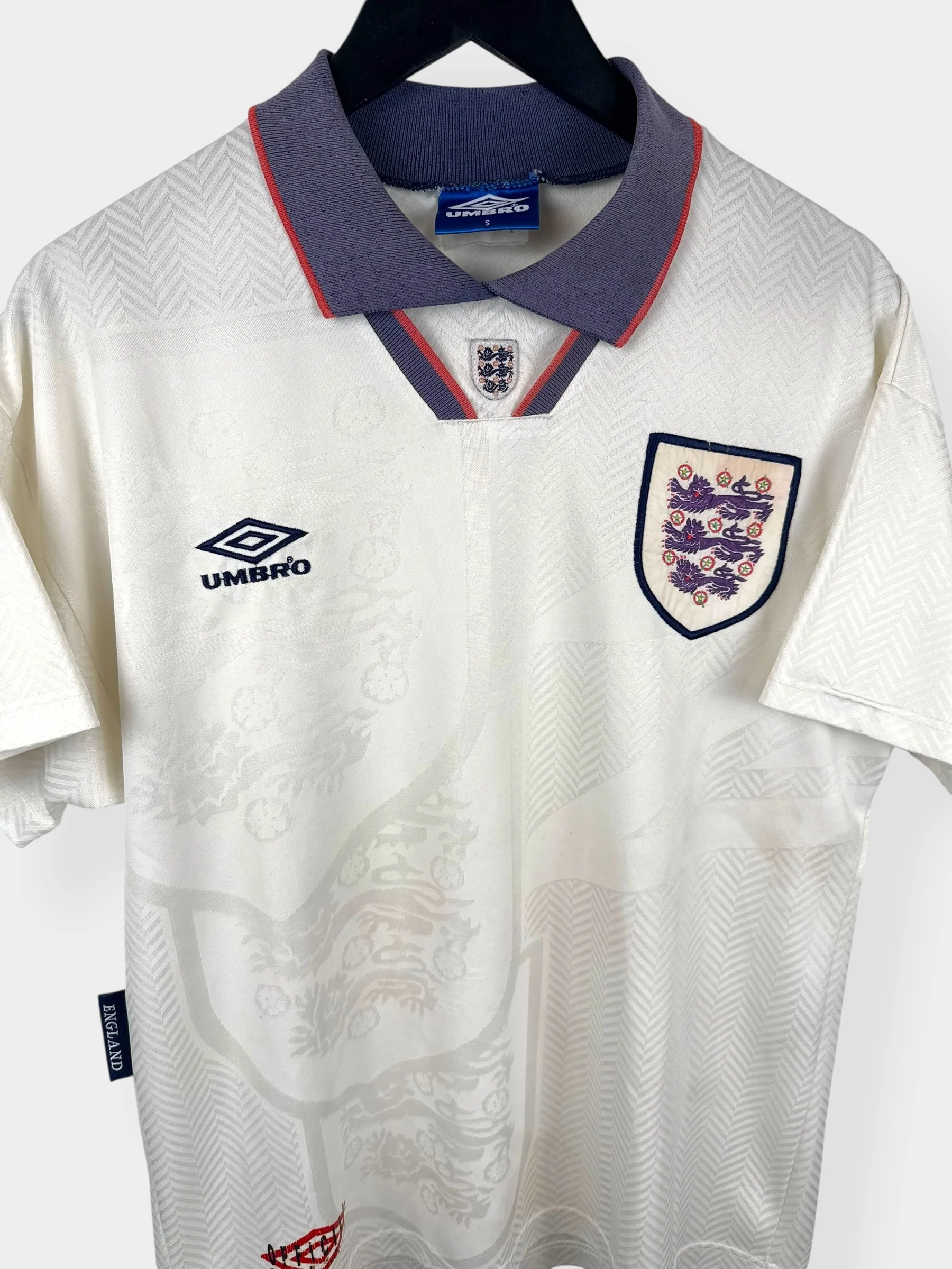 1993-94 ENGLAND HOME SHIRT S - Image 3