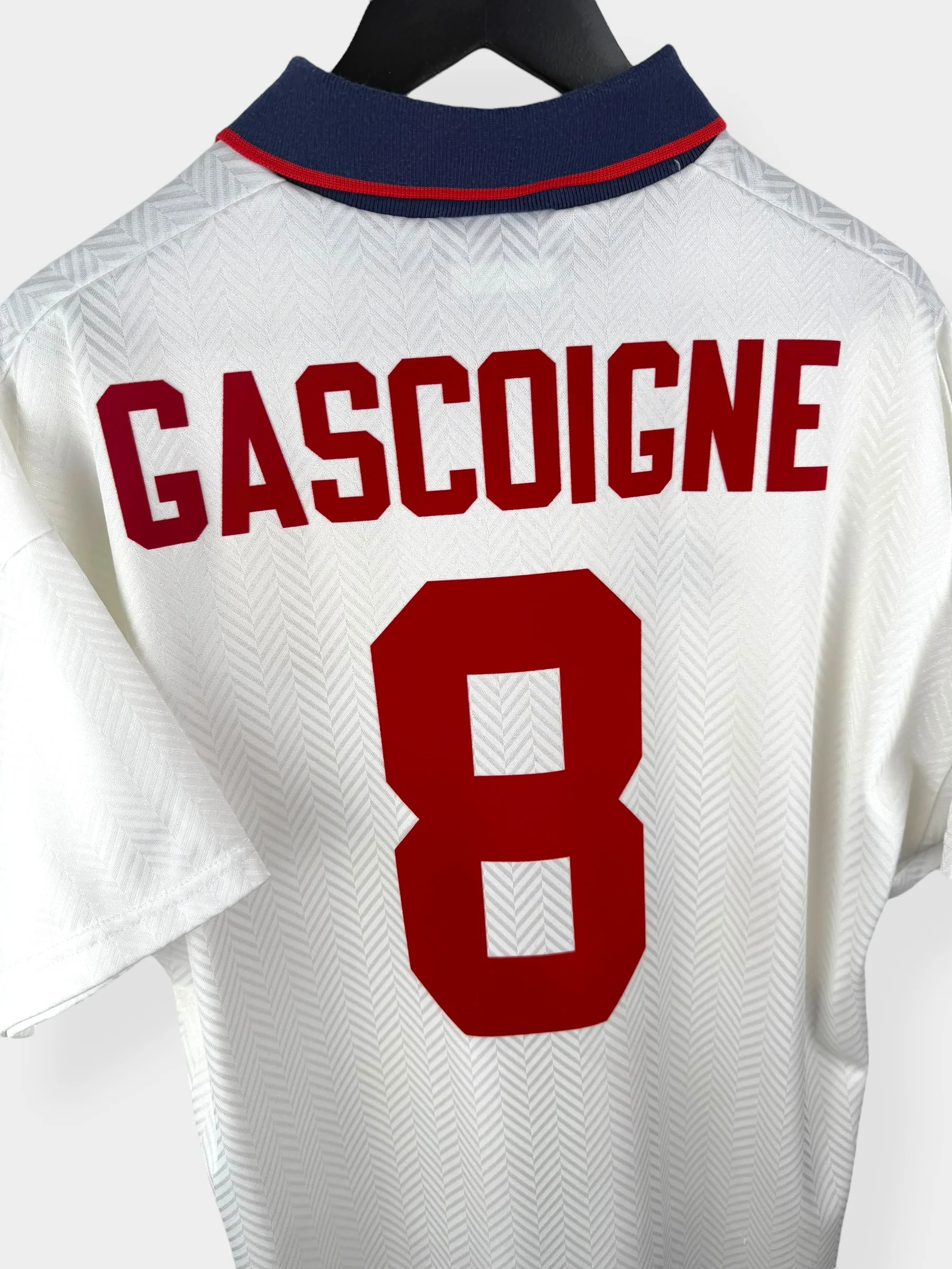 1993-95 ENGLAND HOME SHIRT CASCOIGNE #8 L - Image 3