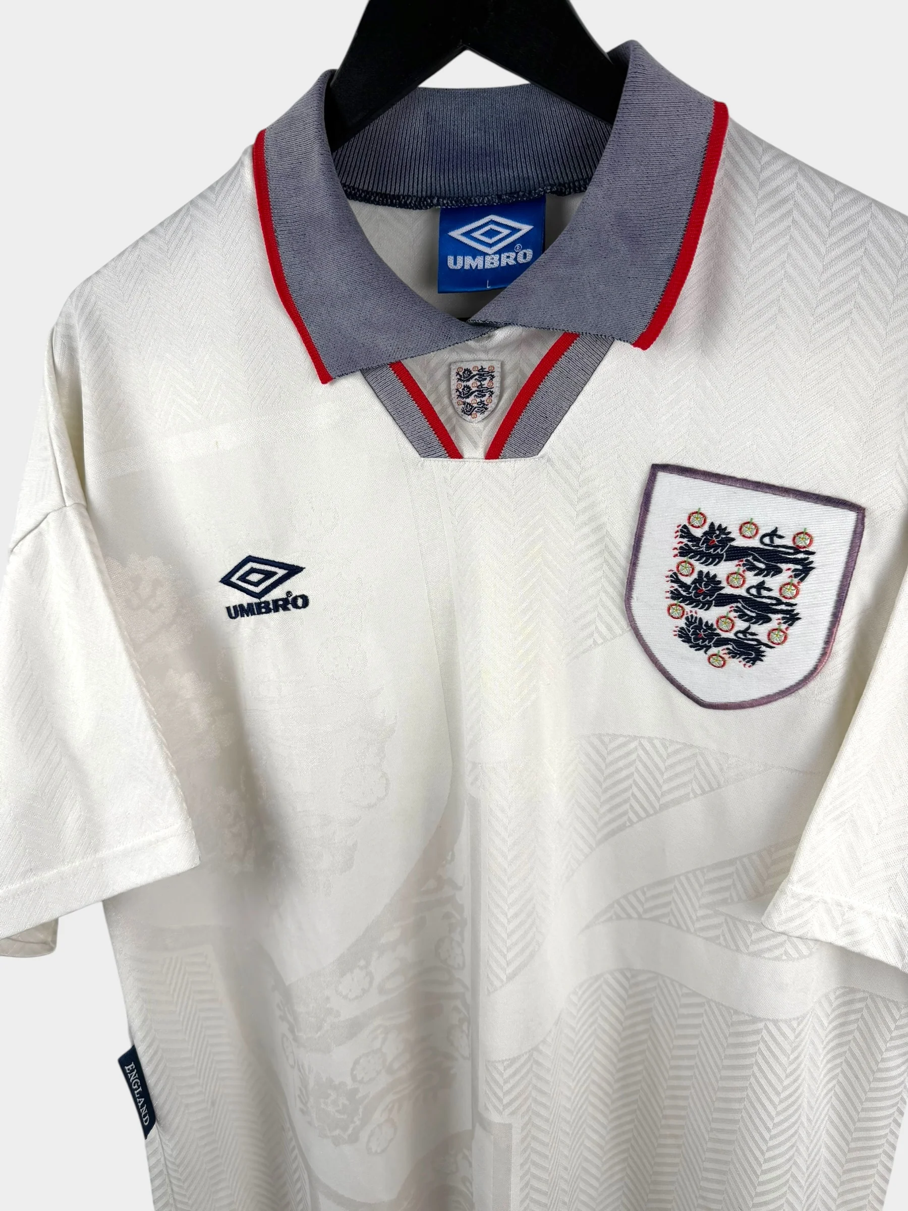 1993-95 ENGLAND HOME SHIRT L - Image 4