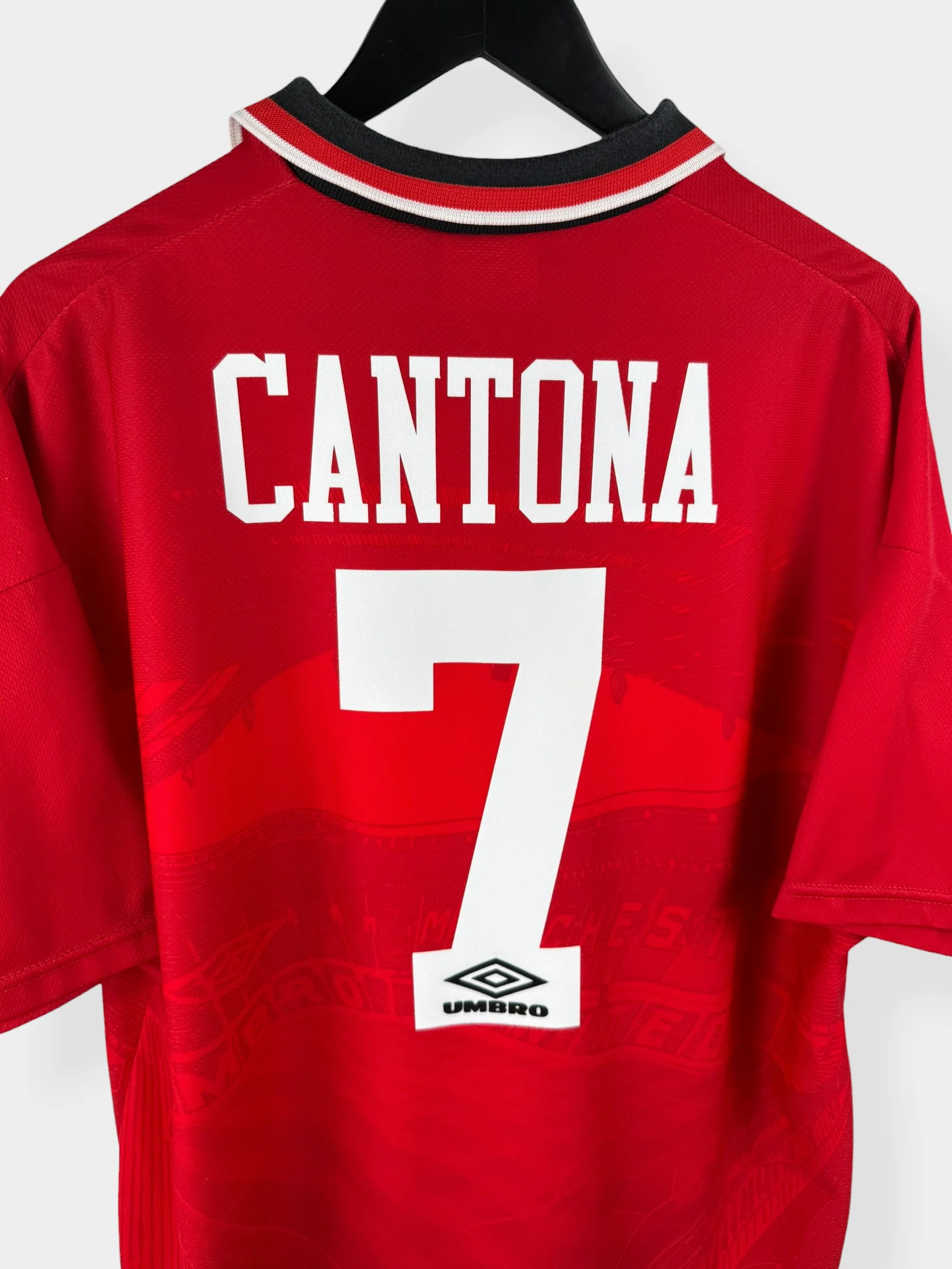 1994-96 MANCHESTER UNITED HOME SHIRT CANTONA #7 XL - Image 3