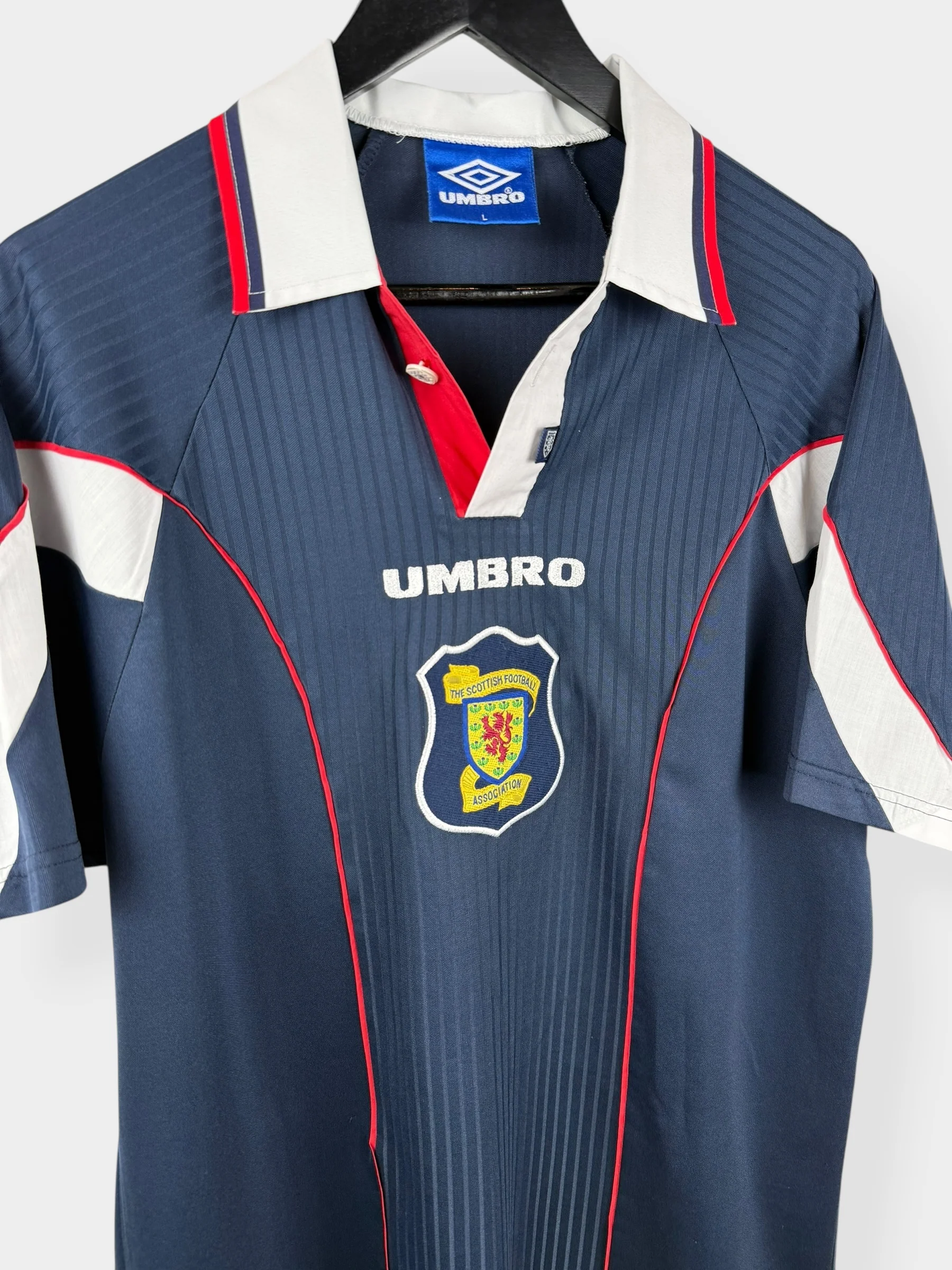 1996-1998 SCOTLAND HOME SHIRT L - Image 3