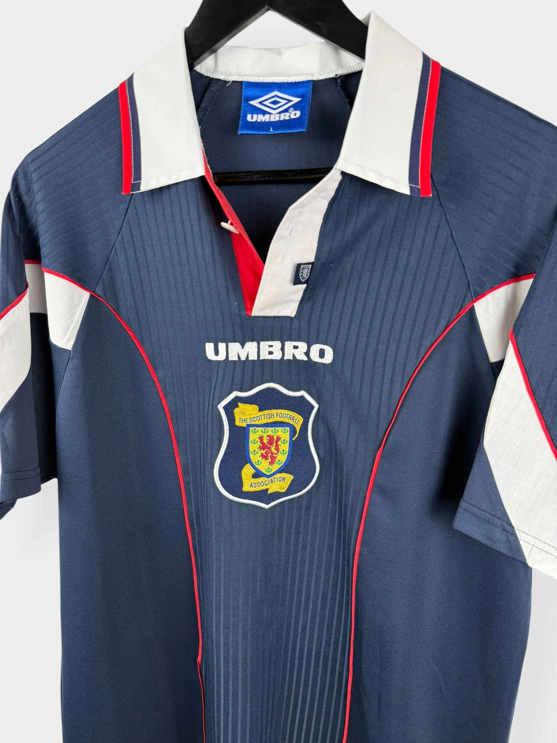 1996-1998 SCOTLAND HOME SHIRT L - Image 4