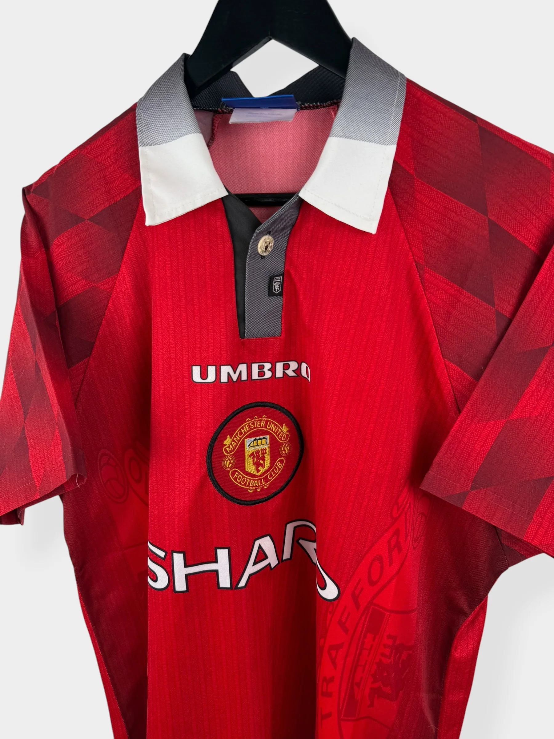 1996-97 MANCHESTER UNITED HOME SHIRT CANTONA #7 M - Image 4