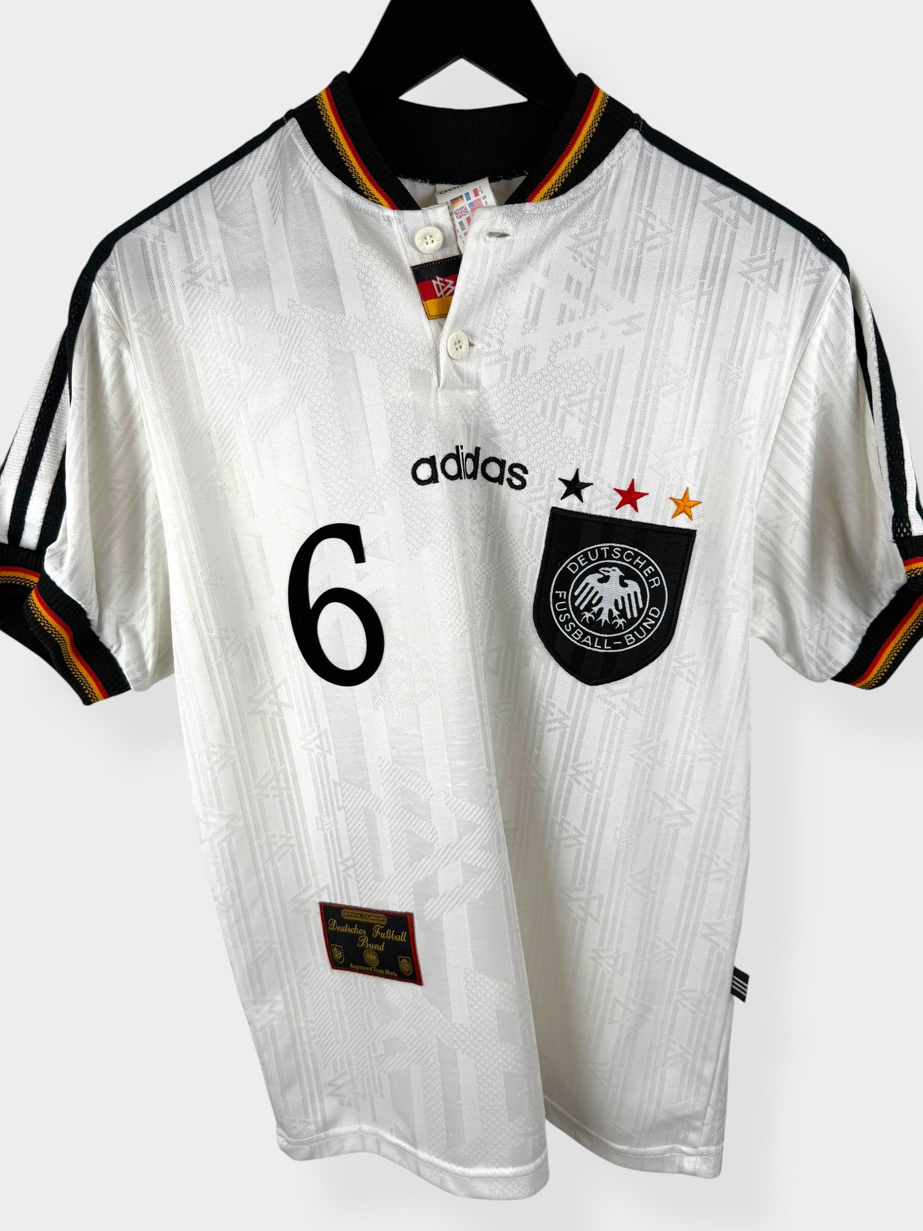 1996-98 GERMANY HOME SHIRT SAMMER #6 S - Image 2