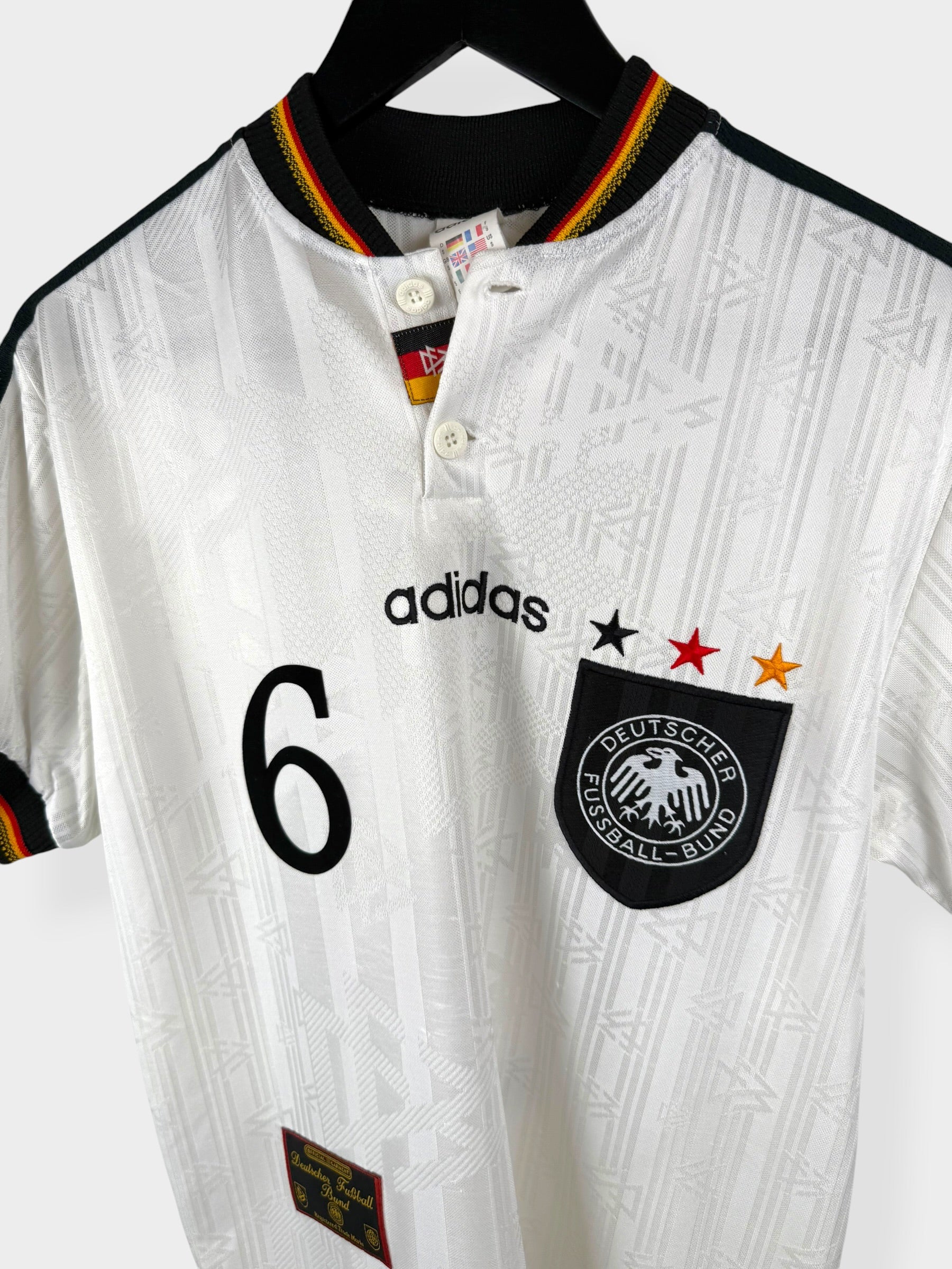 1996-98 GERMANY HOME SHIRT SAMMER #6 S - Image 4