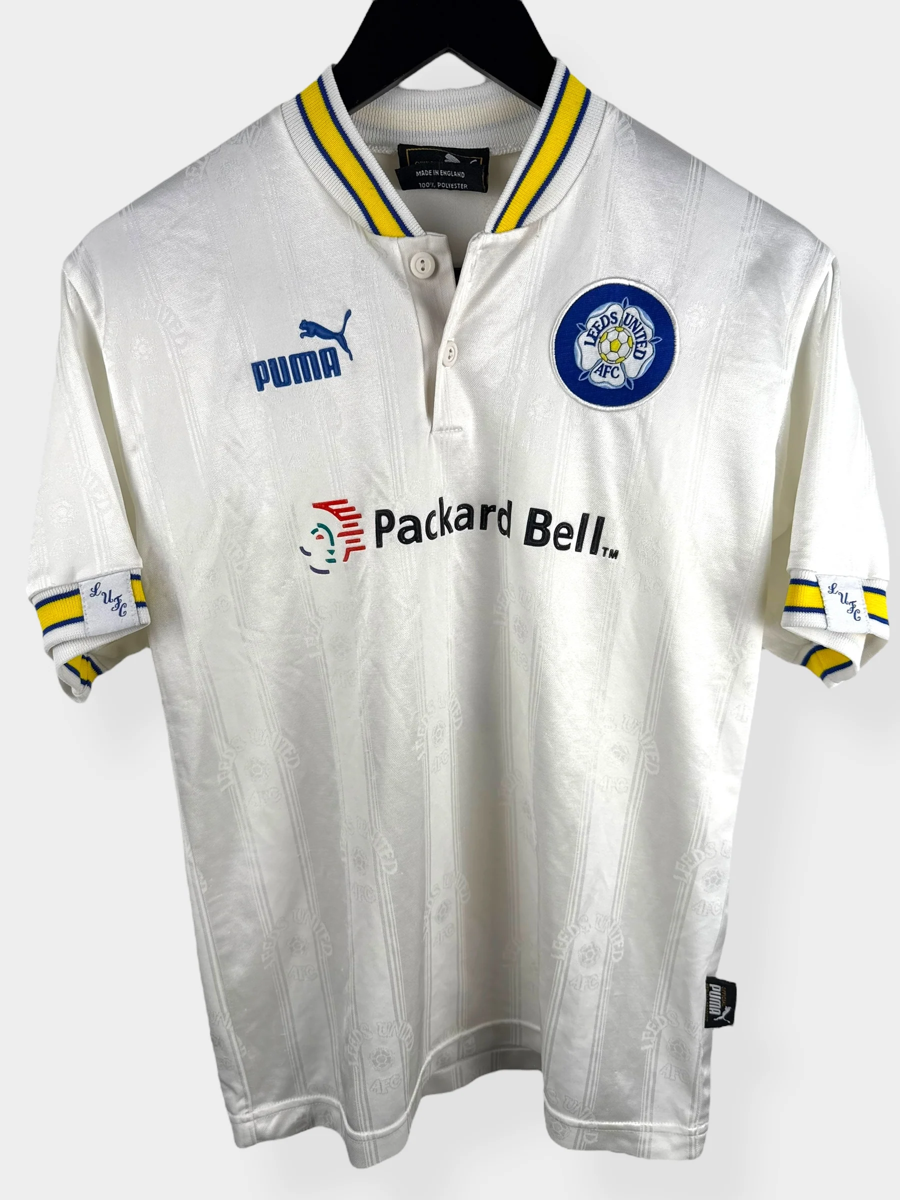 1996-98 LEEDS UNITED HOME SHIRT HAALAND #4 S - Image 2