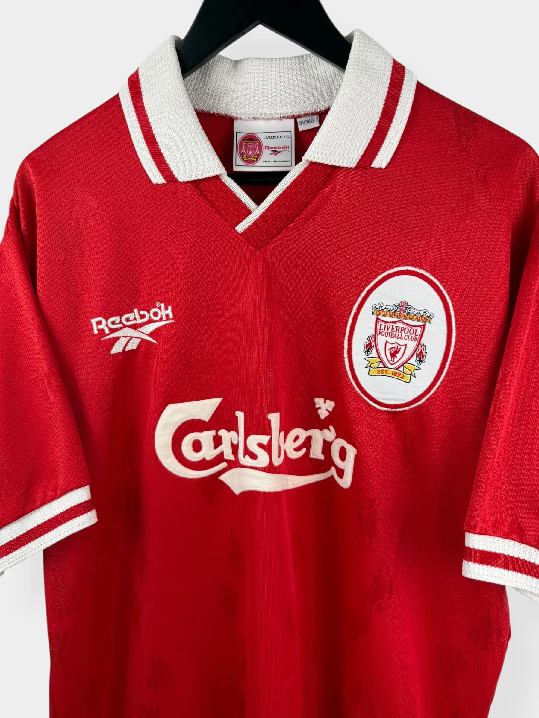 1996-98 LIVERPOOL HOME SHIRT FOWLER #9 M - Image 4