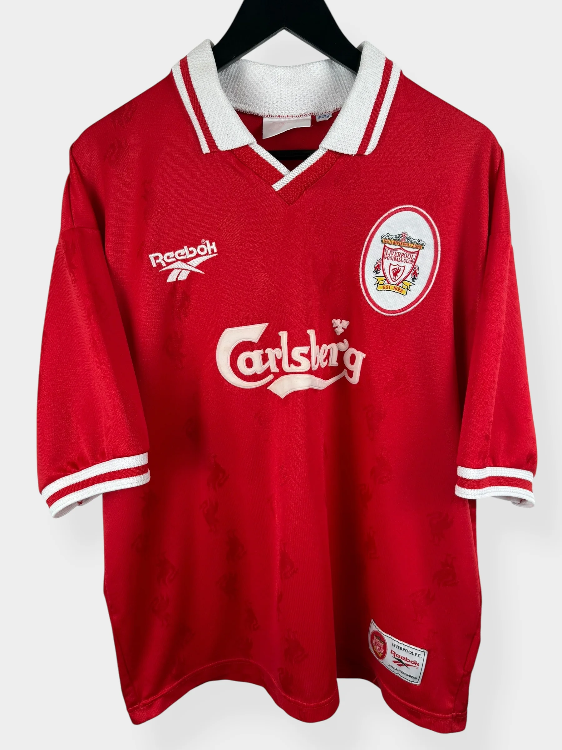 1996-98 LIVERPOOL HOME SHIRT OWEN #18 XL - Image 2