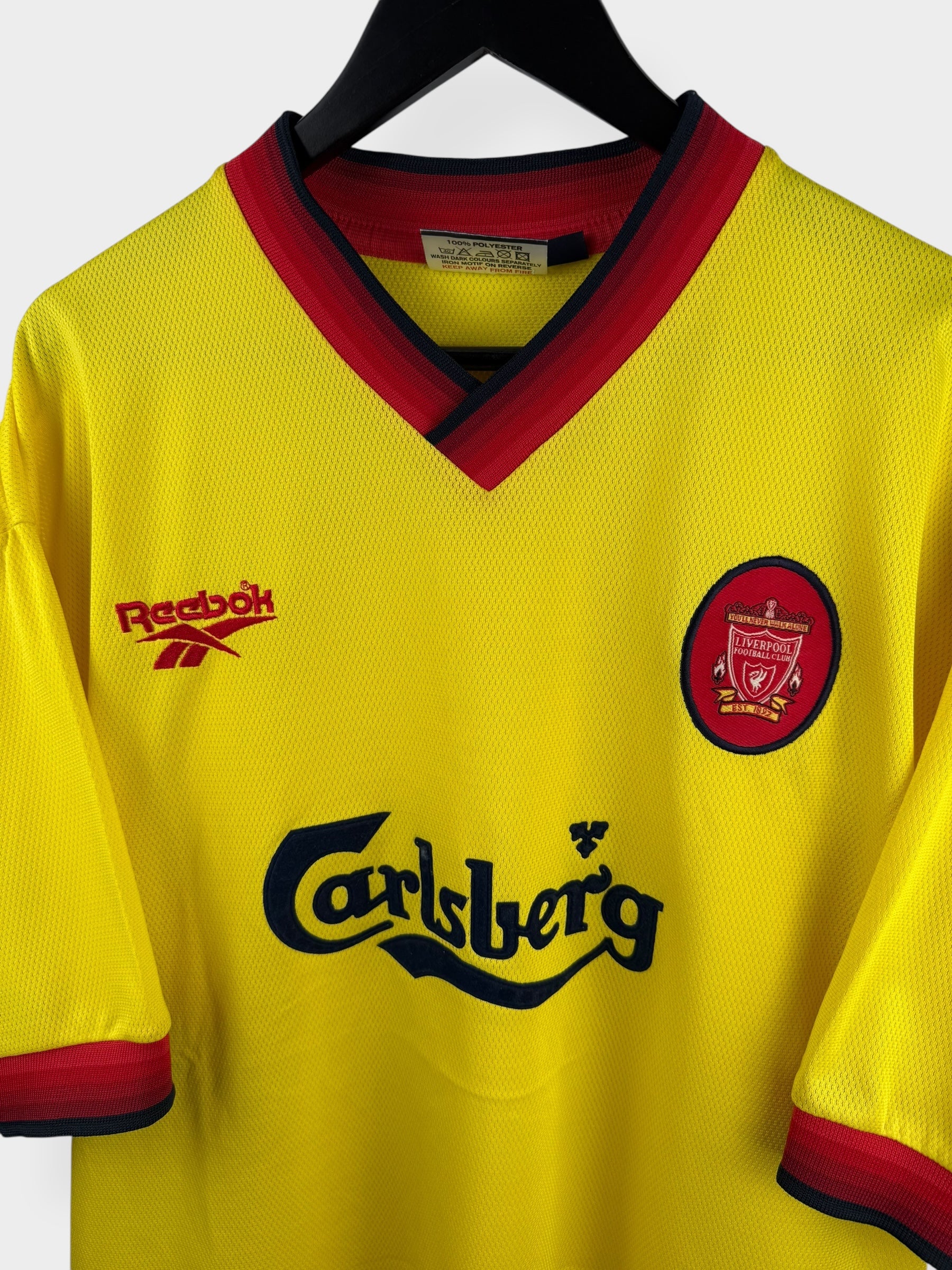 1997-99 LIVERPOOL AWAY SHIRT MCMANAMAN #7 XL - Image 4