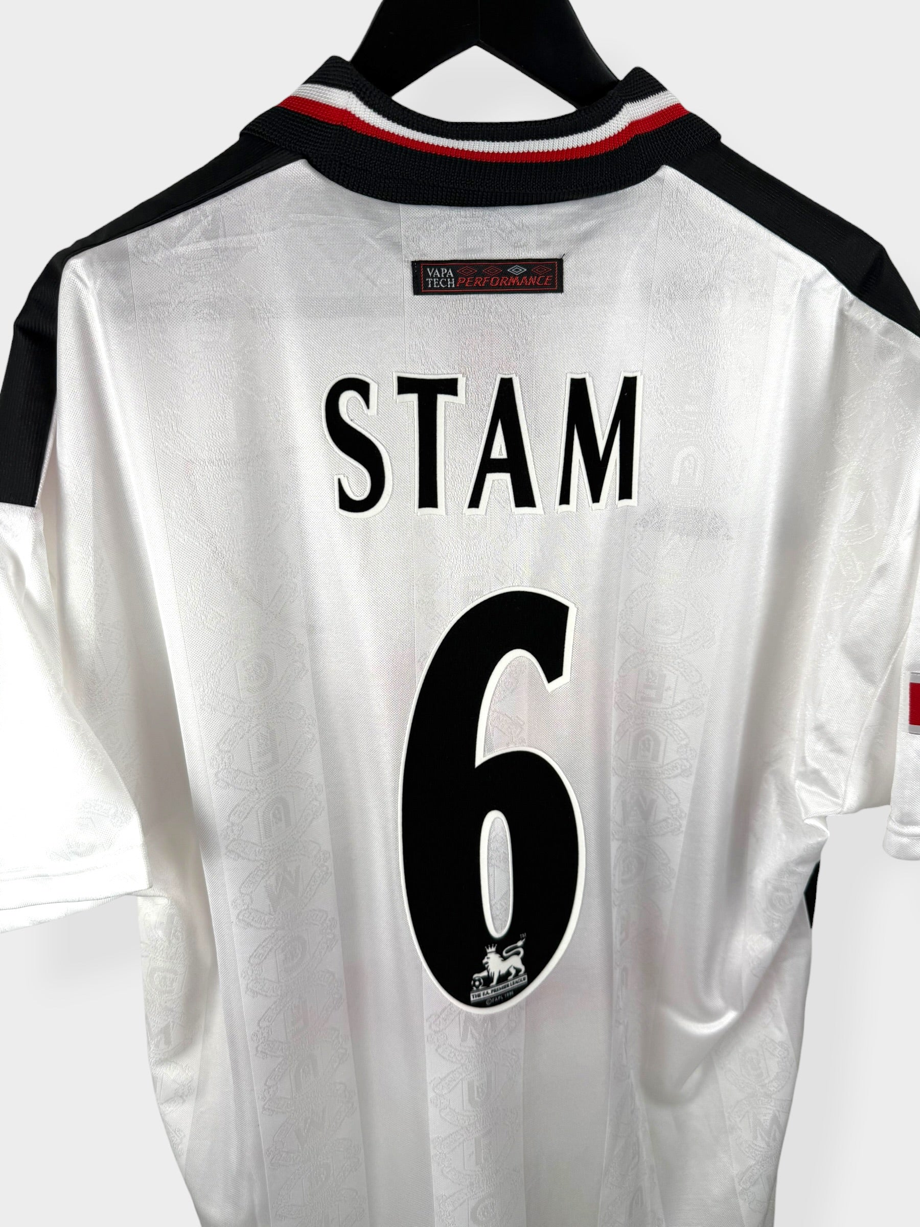 1997-99 MANCHESTER UNITED AWAY SHIRT STAM #6 XL - Image 3