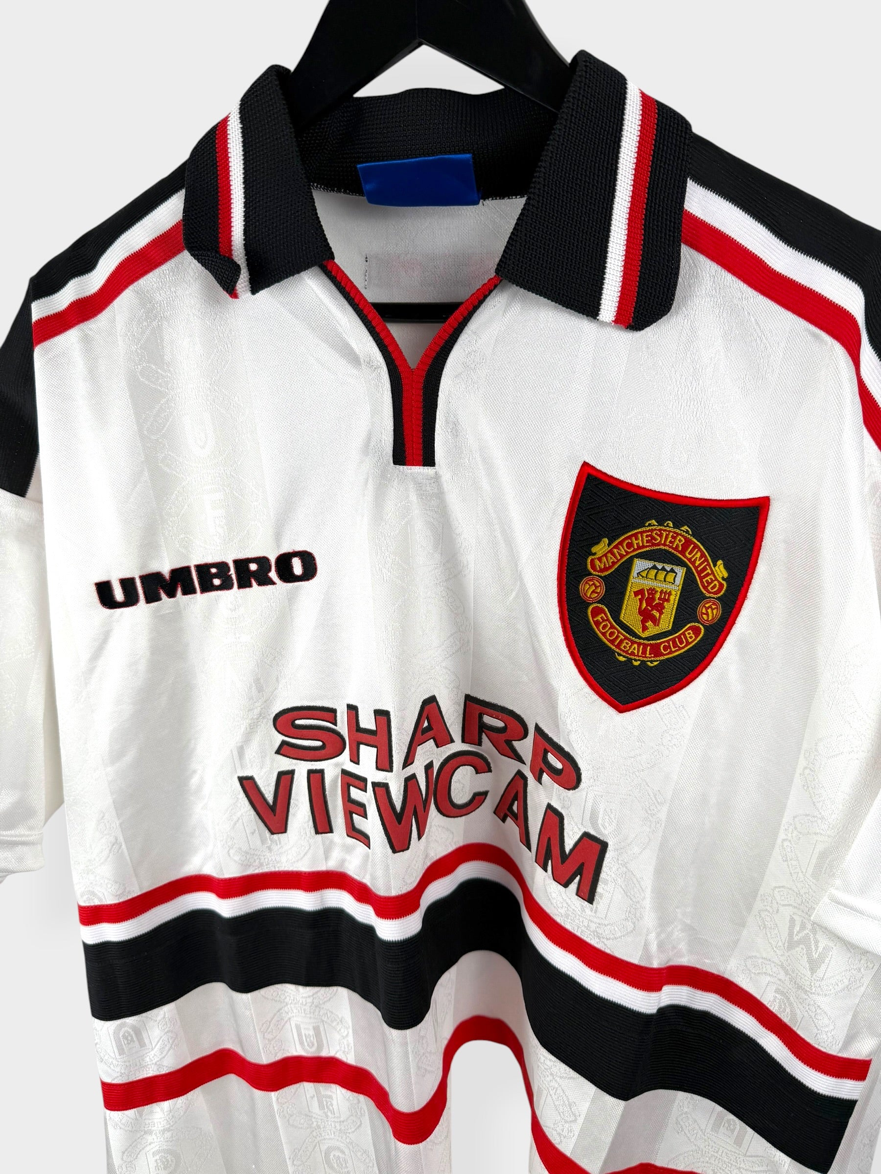 1997-99 MANCHESTER UNITED AWAY SHIRT STAM #6 XL - Image 4