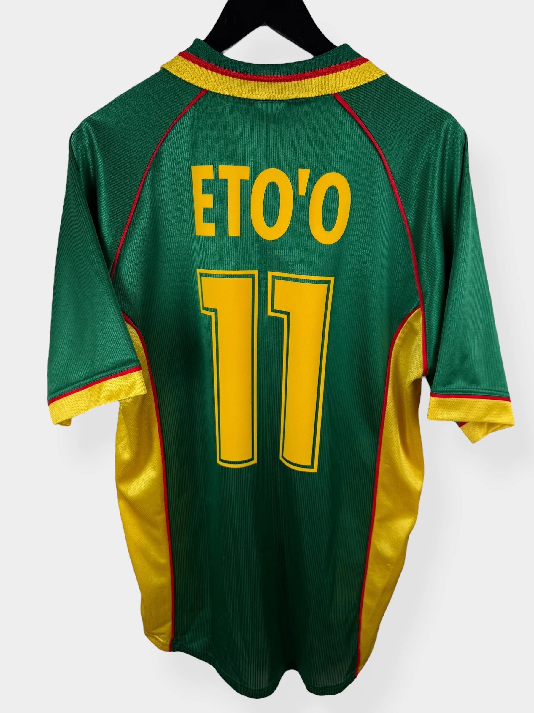 1998-00 CAMEROON HOME SHIRT ETO'O #11 M