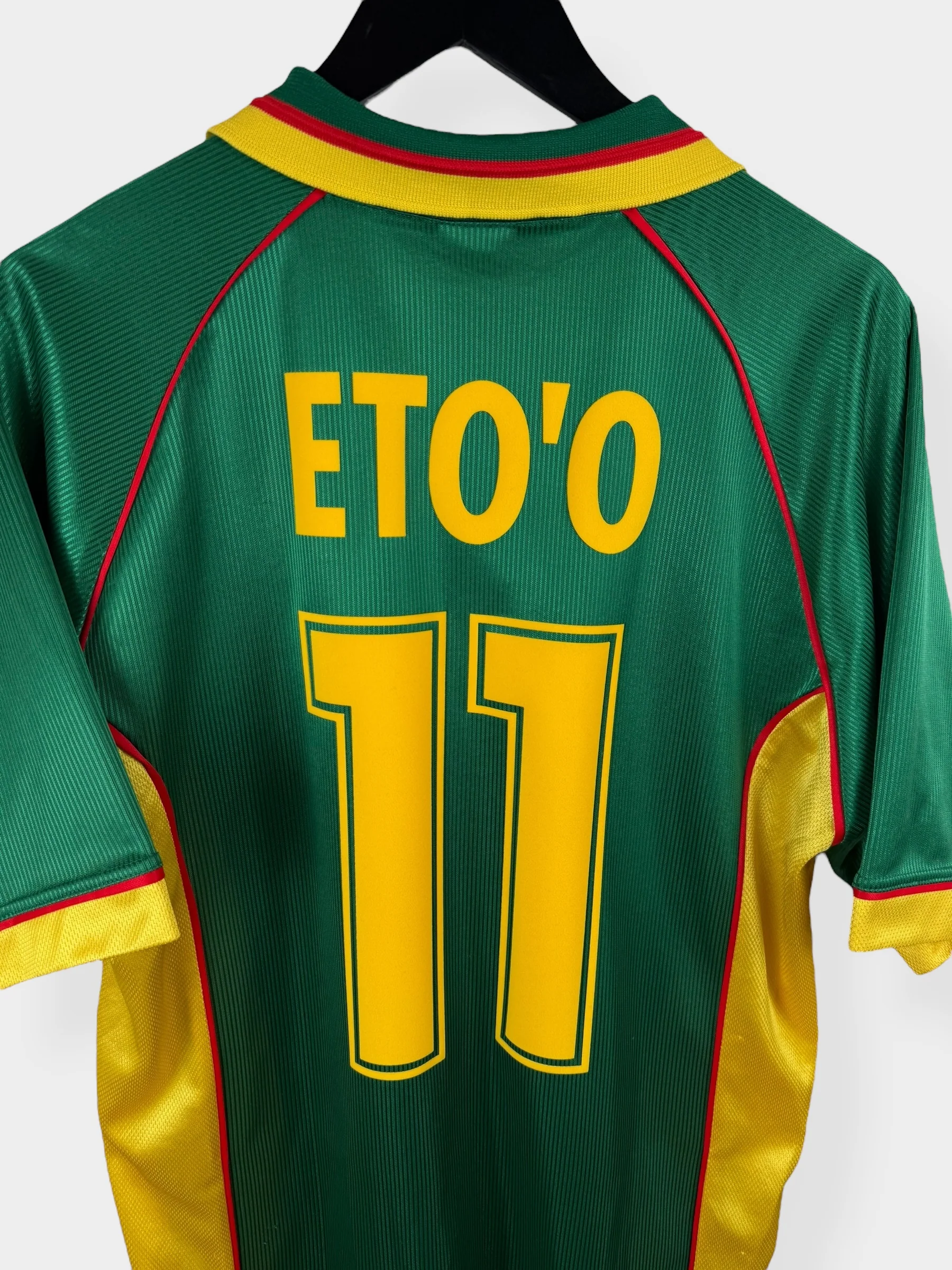 1998-00 CAMEROON HOME SHIRT ETO'O #11 M - Image 3