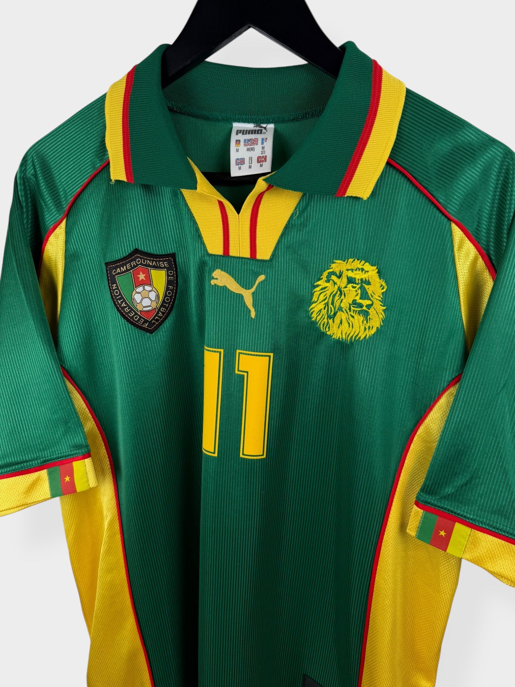 1998-00 CAMEROON HOME SHIRT ETO'O #11 M - Image 4