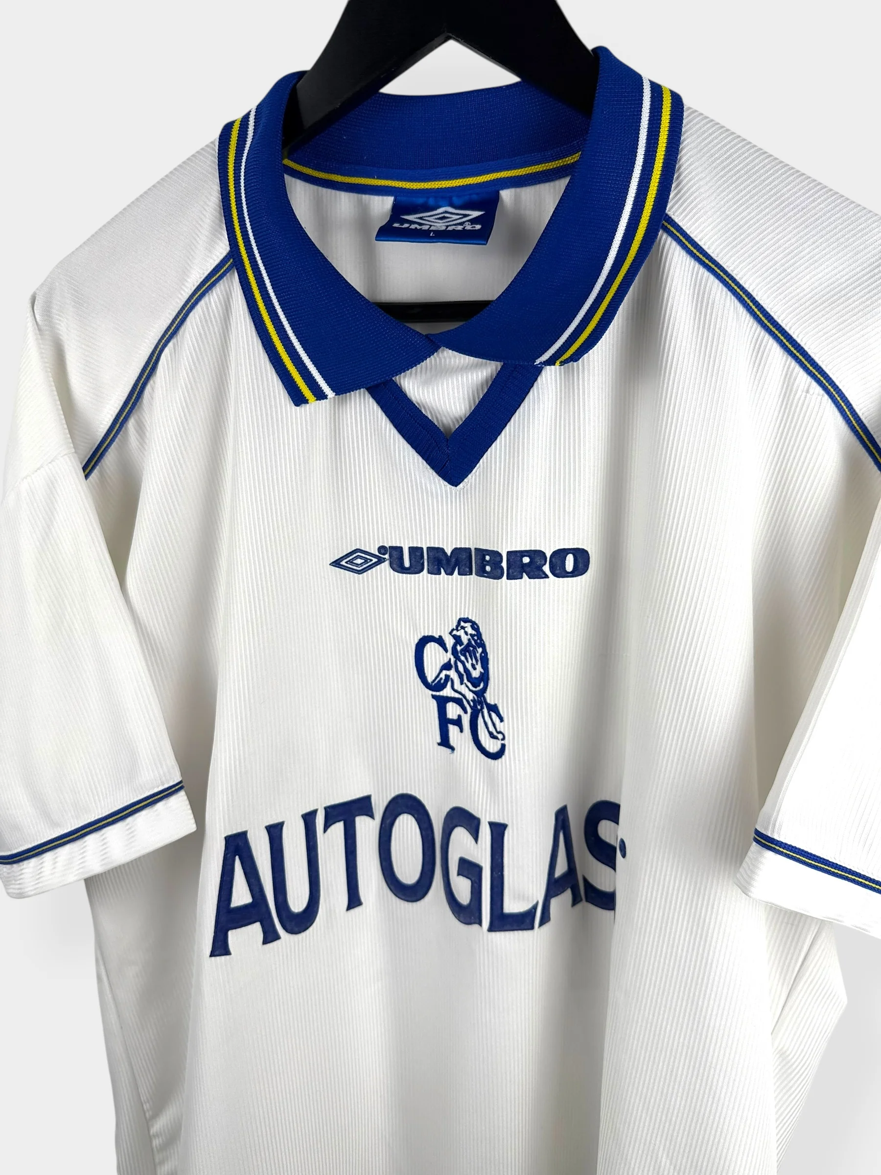 1998-00 CHELSEA AWAY SHIRT ZOLA #25 L - Image 4