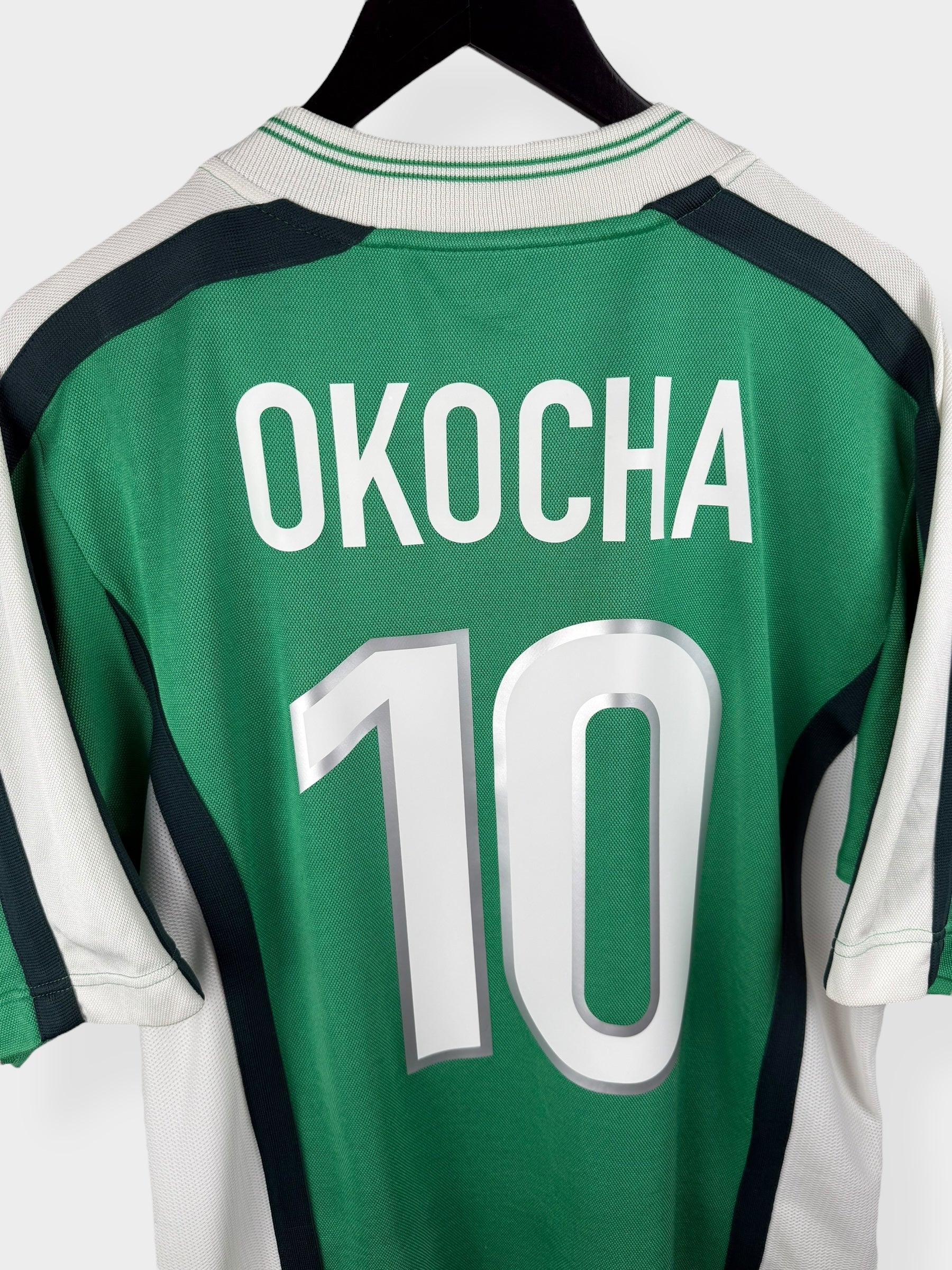 1998-00 NIGERIA HOME SHIRT OKOCHA #10 M - Image 3
