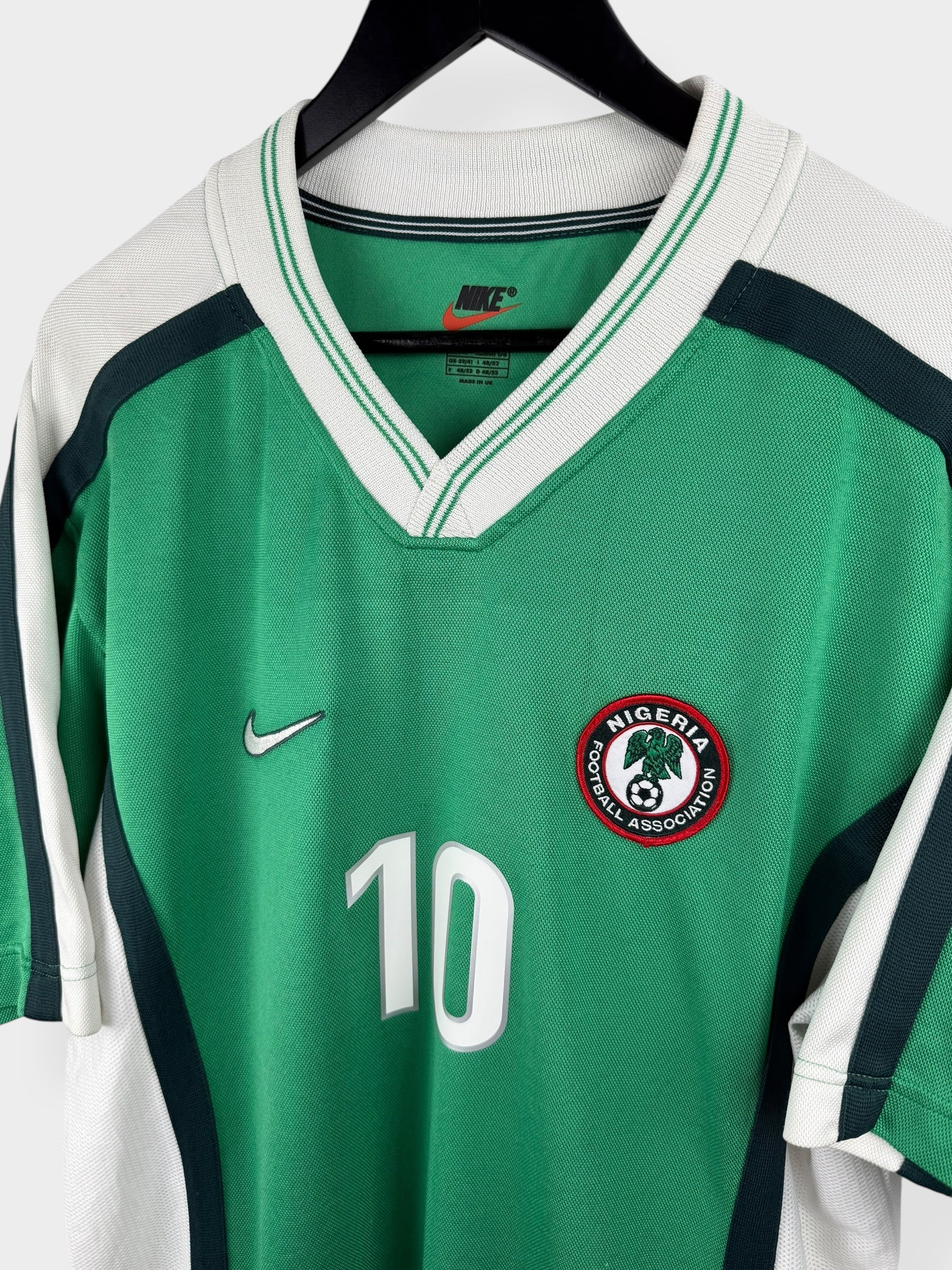 1998-00 NIGERIA HOME SHIRT OKOCHA #10 M - Image 4
