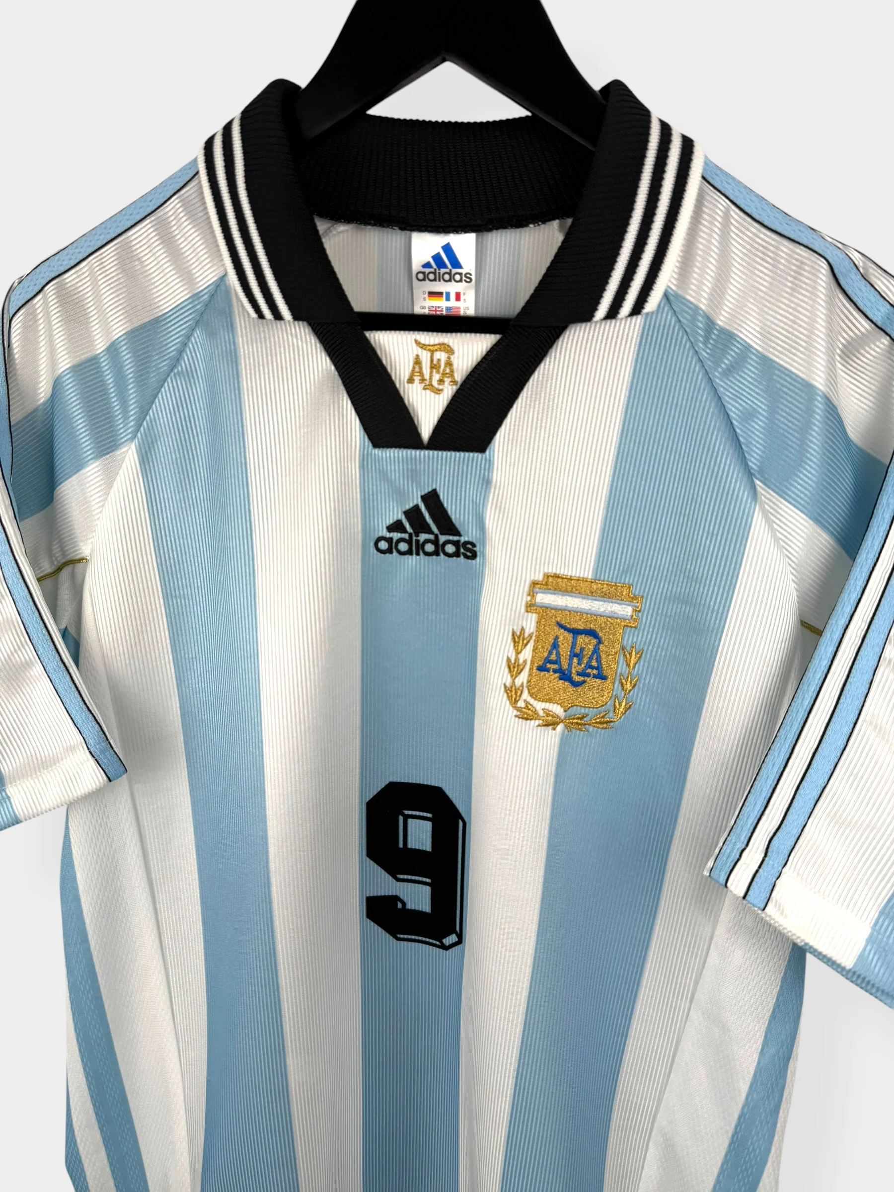 1998-99 ARGENTINA HOME SHIRT BATISTUTA #9 S - Image 4