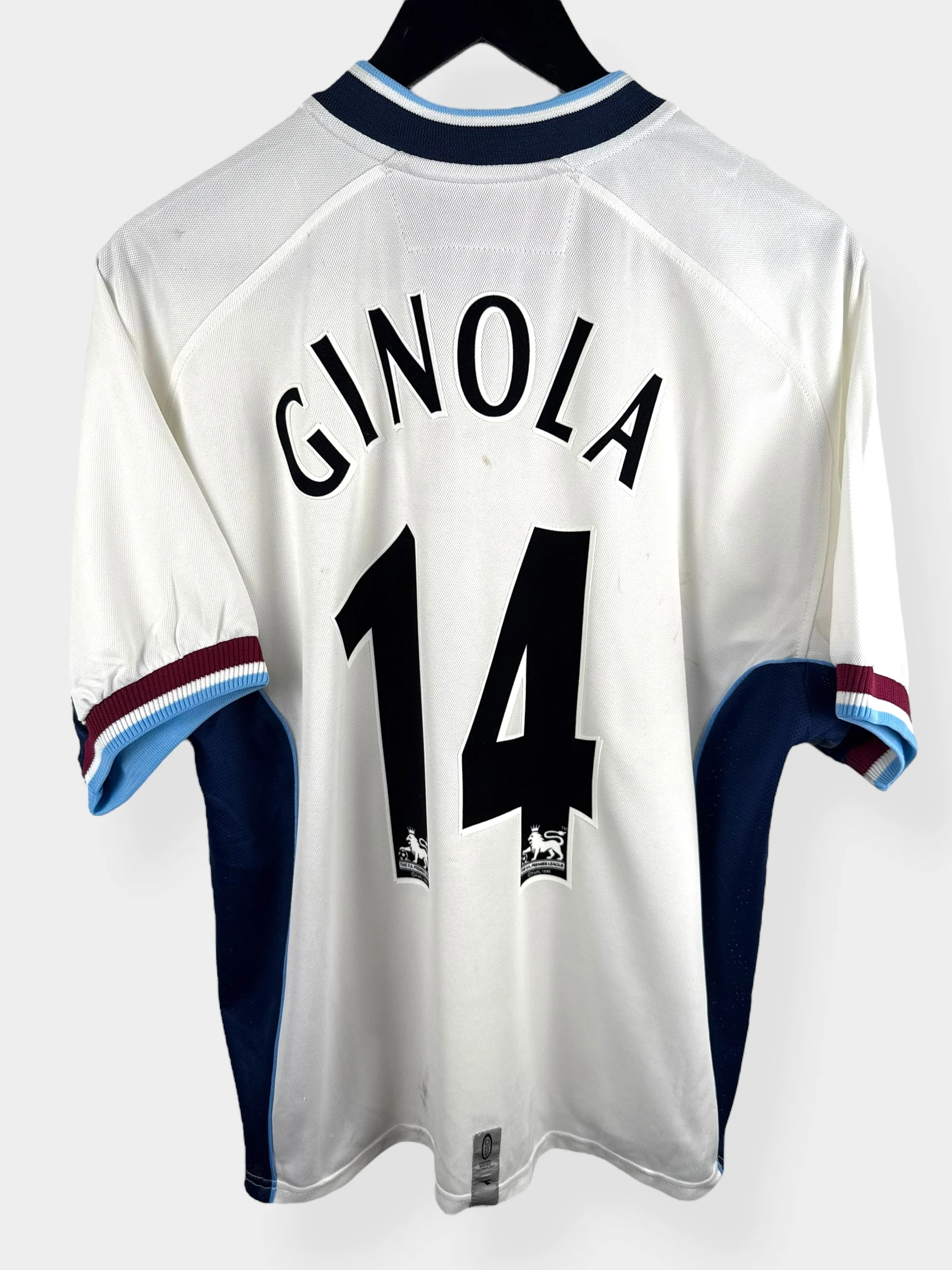 2000-01 ASTON VILLA THIRD SHIRT GINOLA #14 M