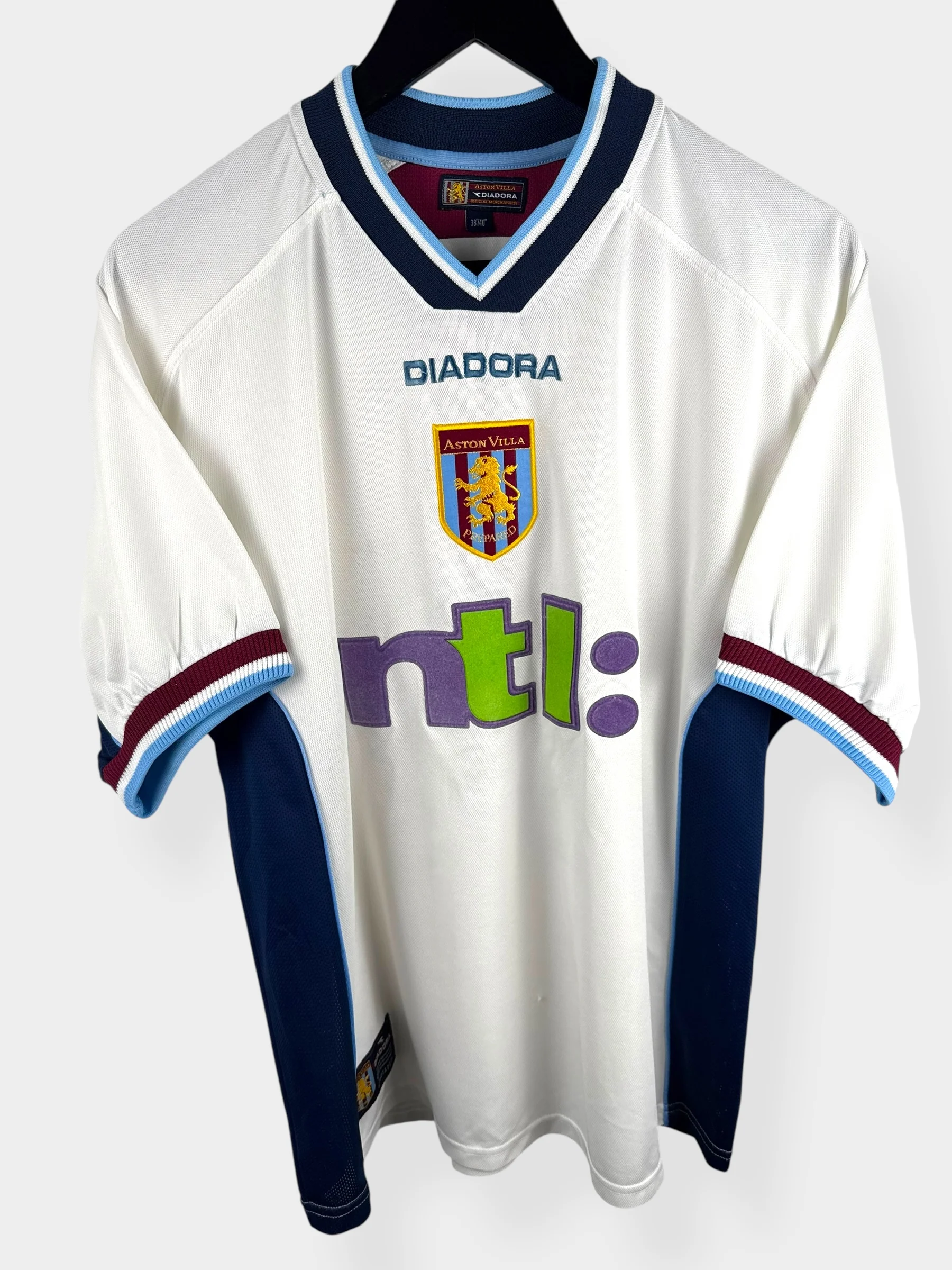 2000-01 ASTON VILLA THIRD SHIRT GINOLA #14 M - Image 2