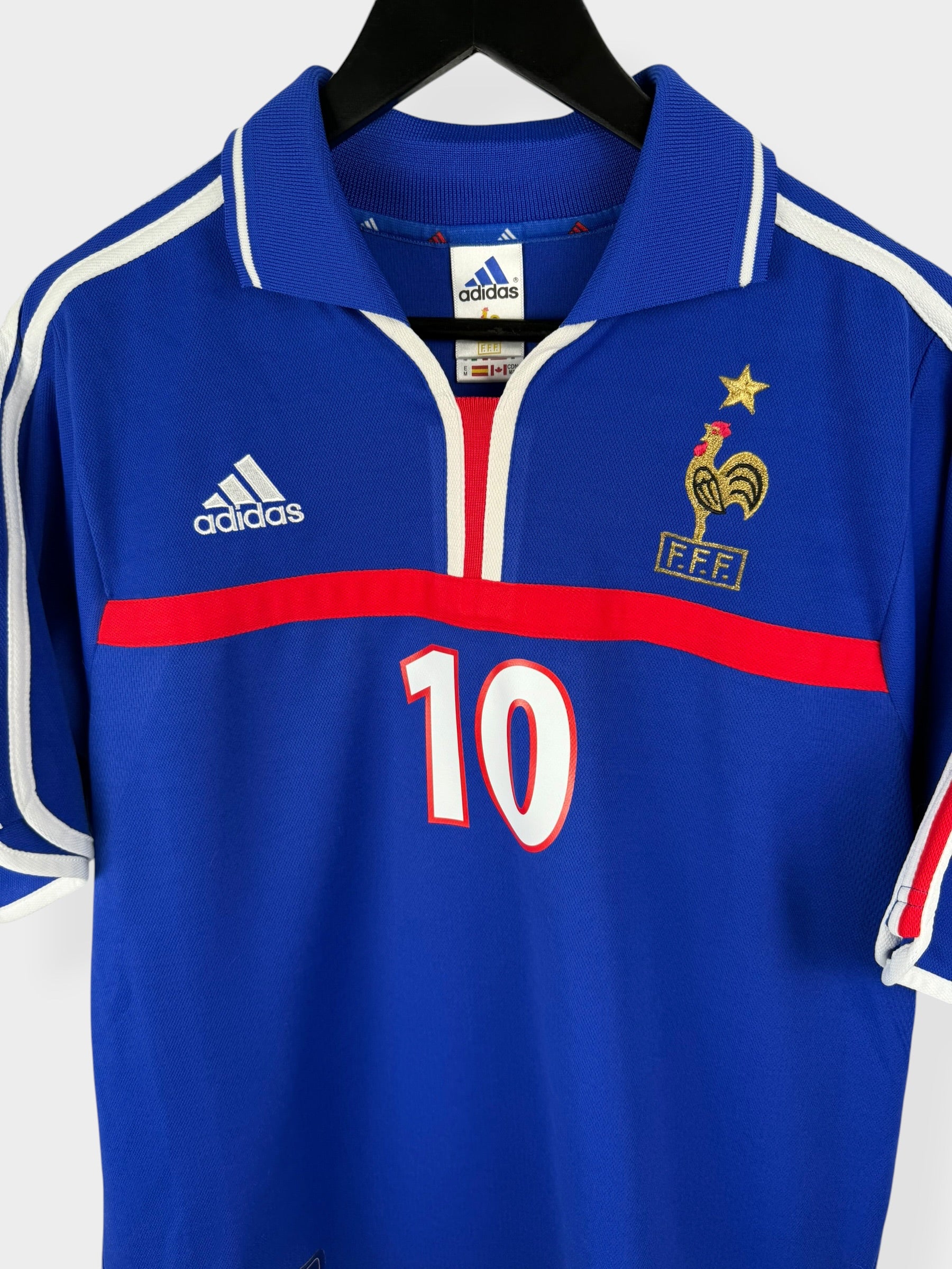 2000-02 FRANCE HOME SHIRT ZIDANE #10 M - Image 4