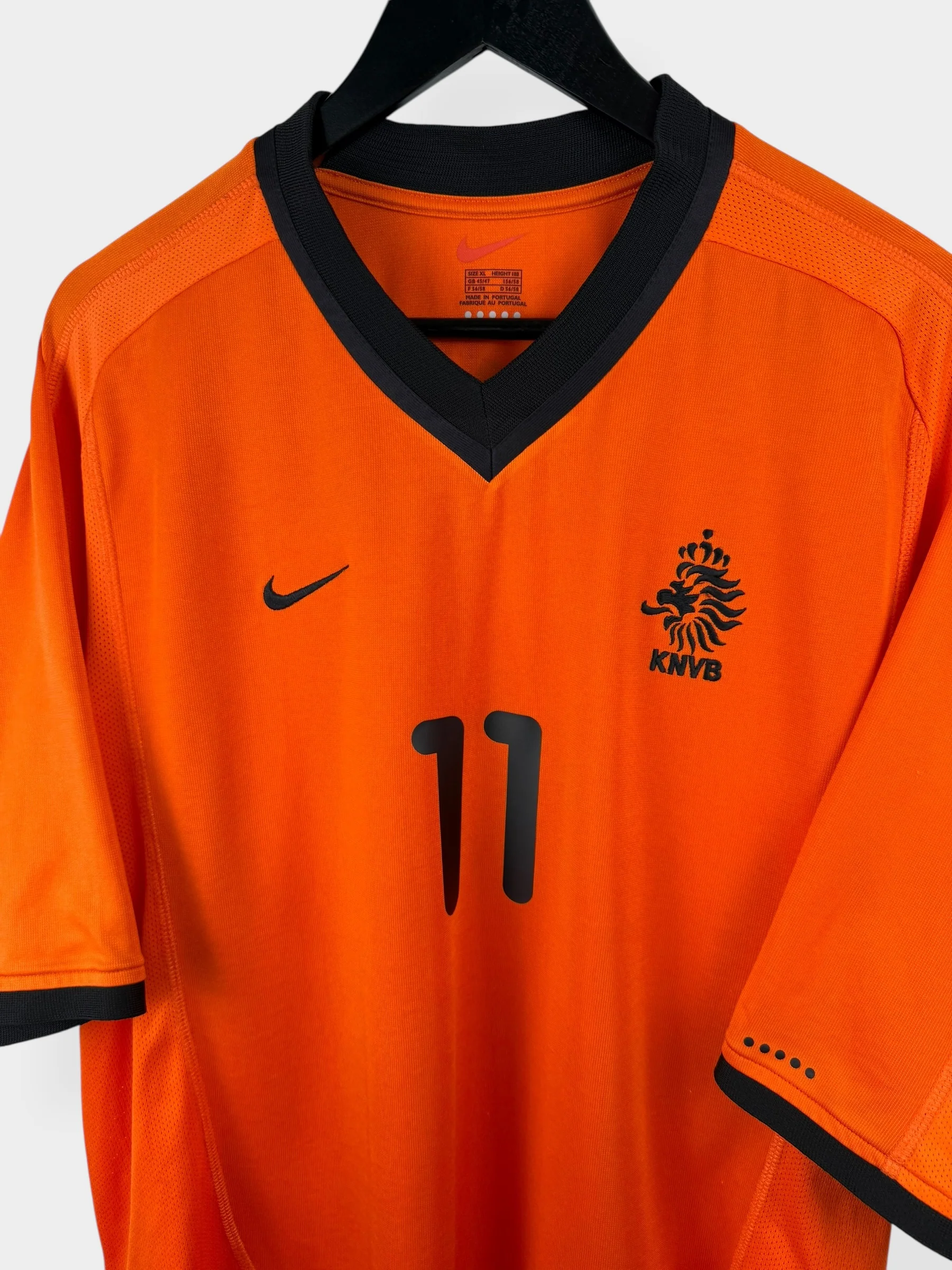 2000-02 NETHERLANDS HOME SHIRT OVERMARS #11 XL - Image 4