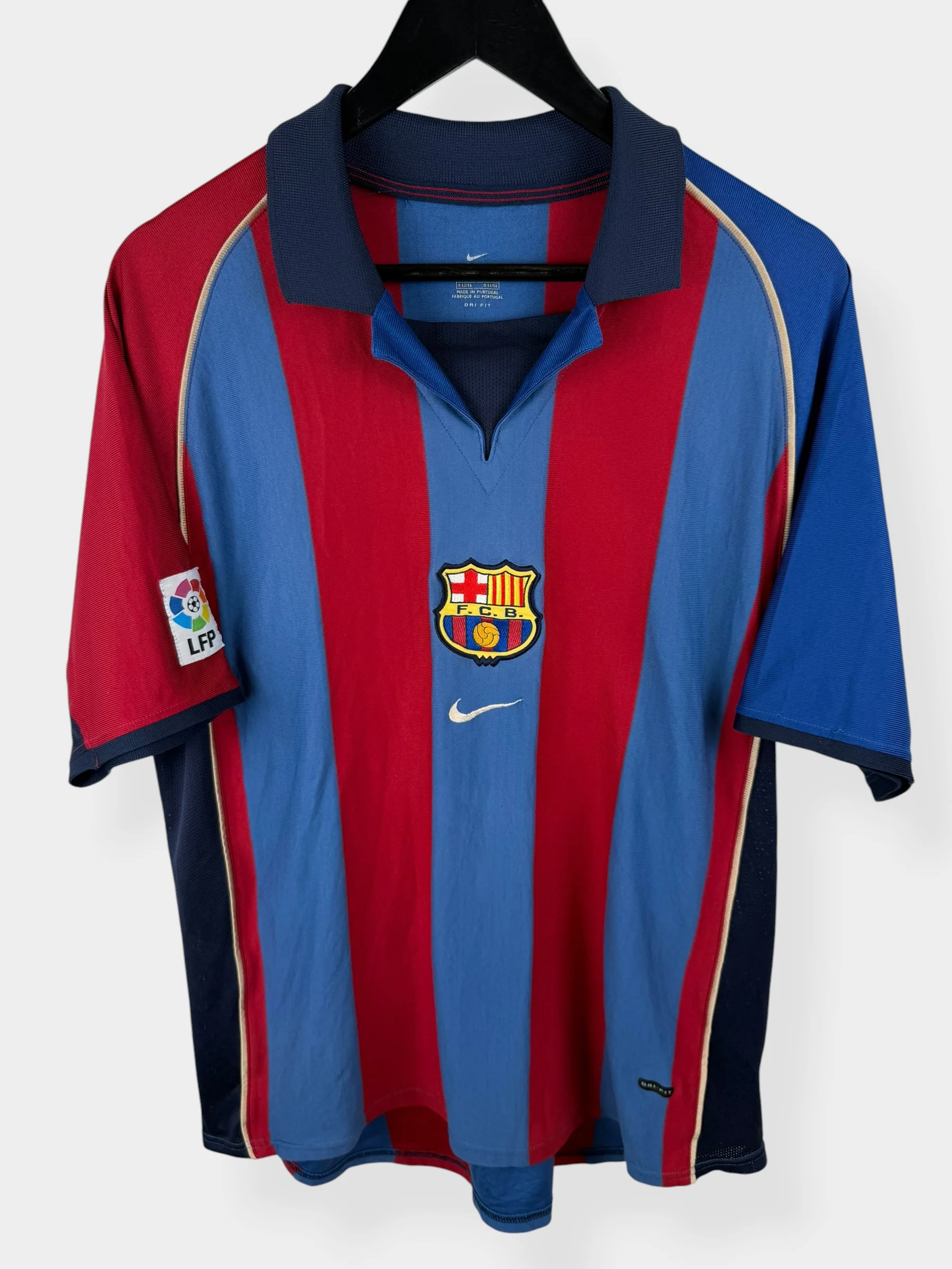 2001-02 BARCELONA HOME SHIRT RIVALDO #10 L - Image 2