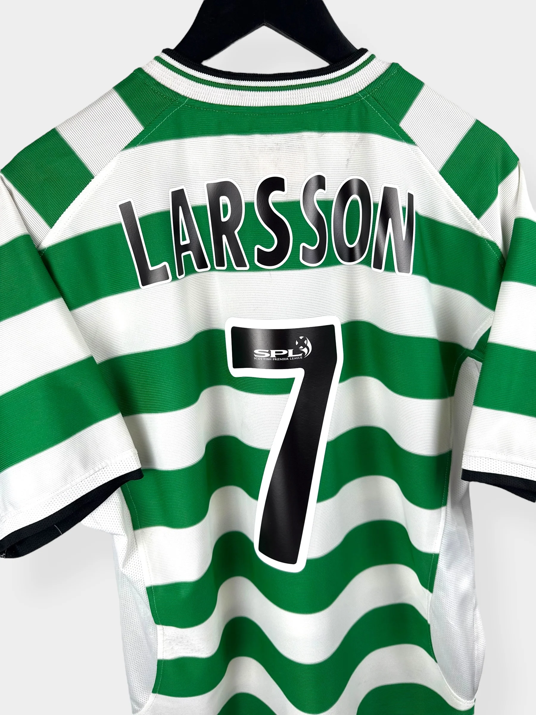 2001-02 CELTIC HOME SHIRT LARSSON #7 L - Image 3
