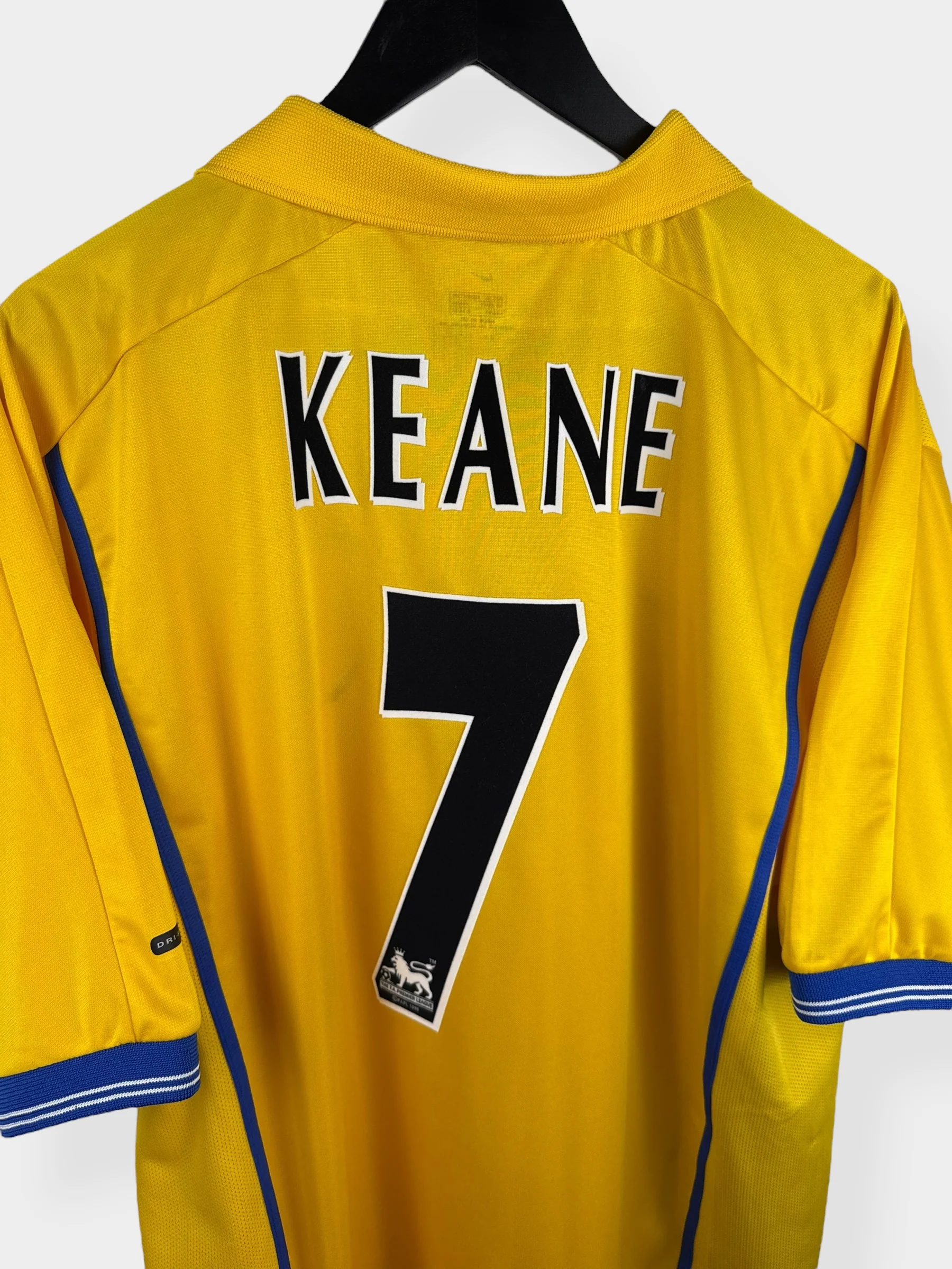 2001-02 LEEDS UNITED AWAY SHIRT KEANE #7 XL - Image 3