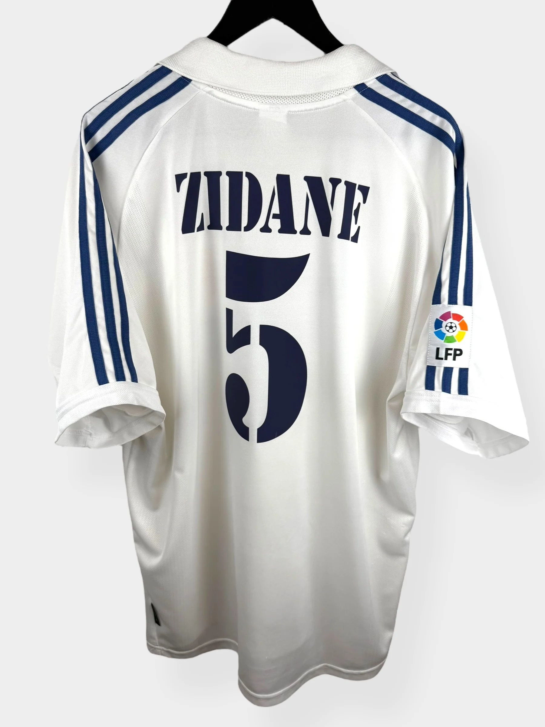 2001-02 REAL MADRID HOME SHIRT ZIDANE #5 XL