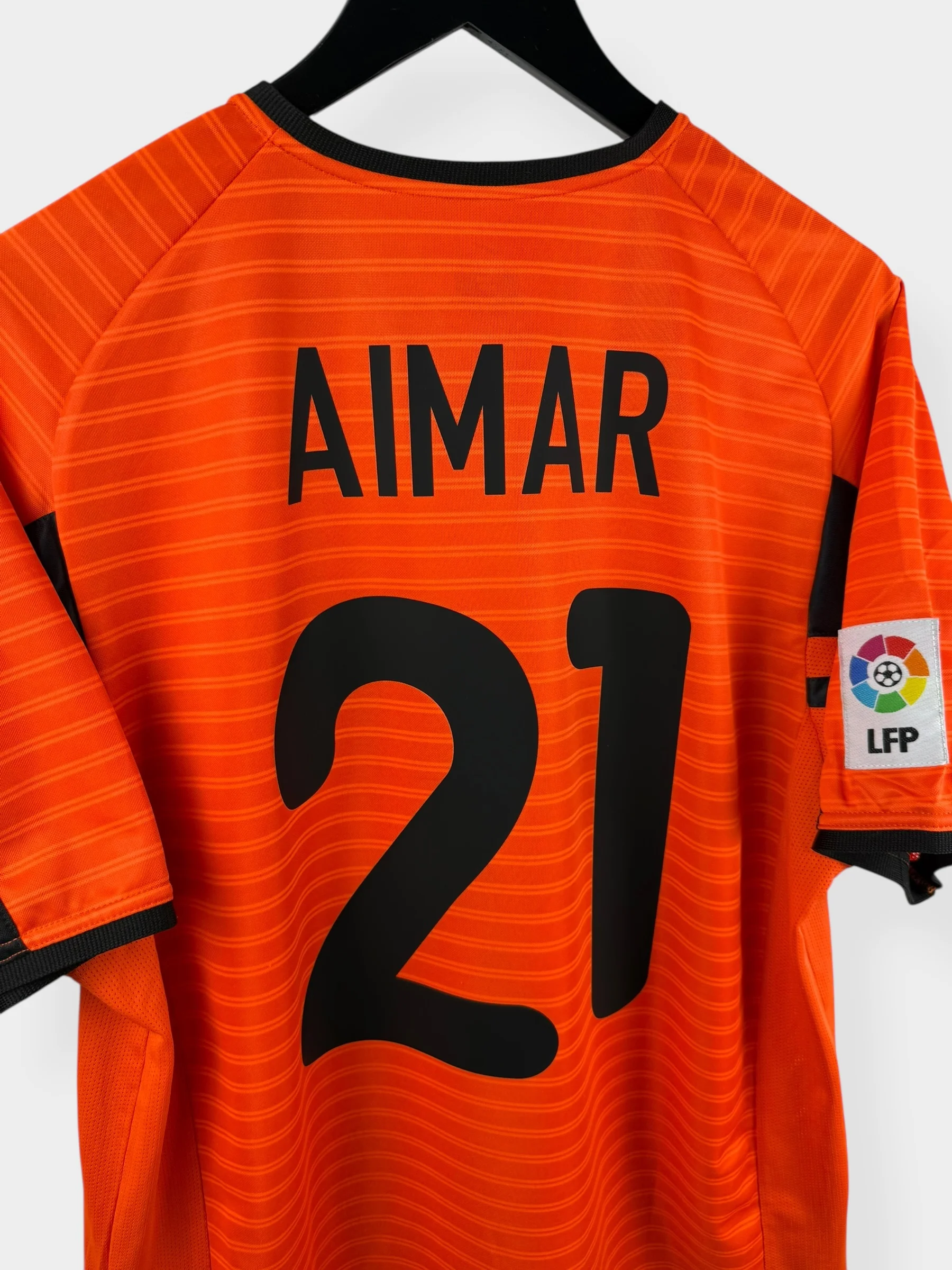 2001-02 VALENCIA AWAY SHIRT AIMAR #21 M - Image 3