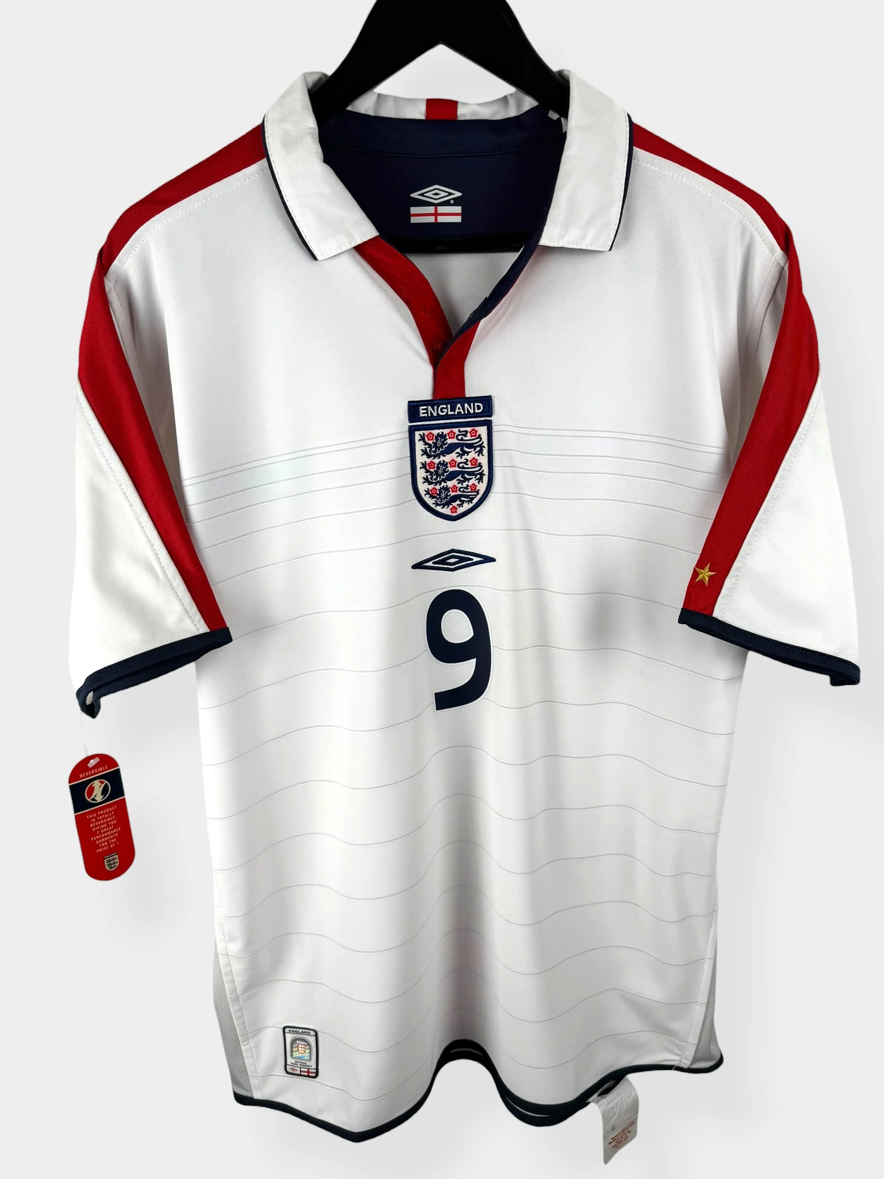 2003-05 ENGLAND HOME SHIRT ROONEY #9 M - Image 2