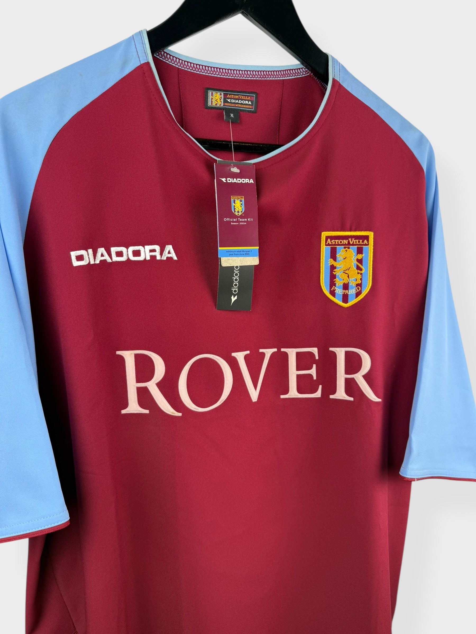2003-04 ASTON VILLA HOME SHIRT XL - Image 3