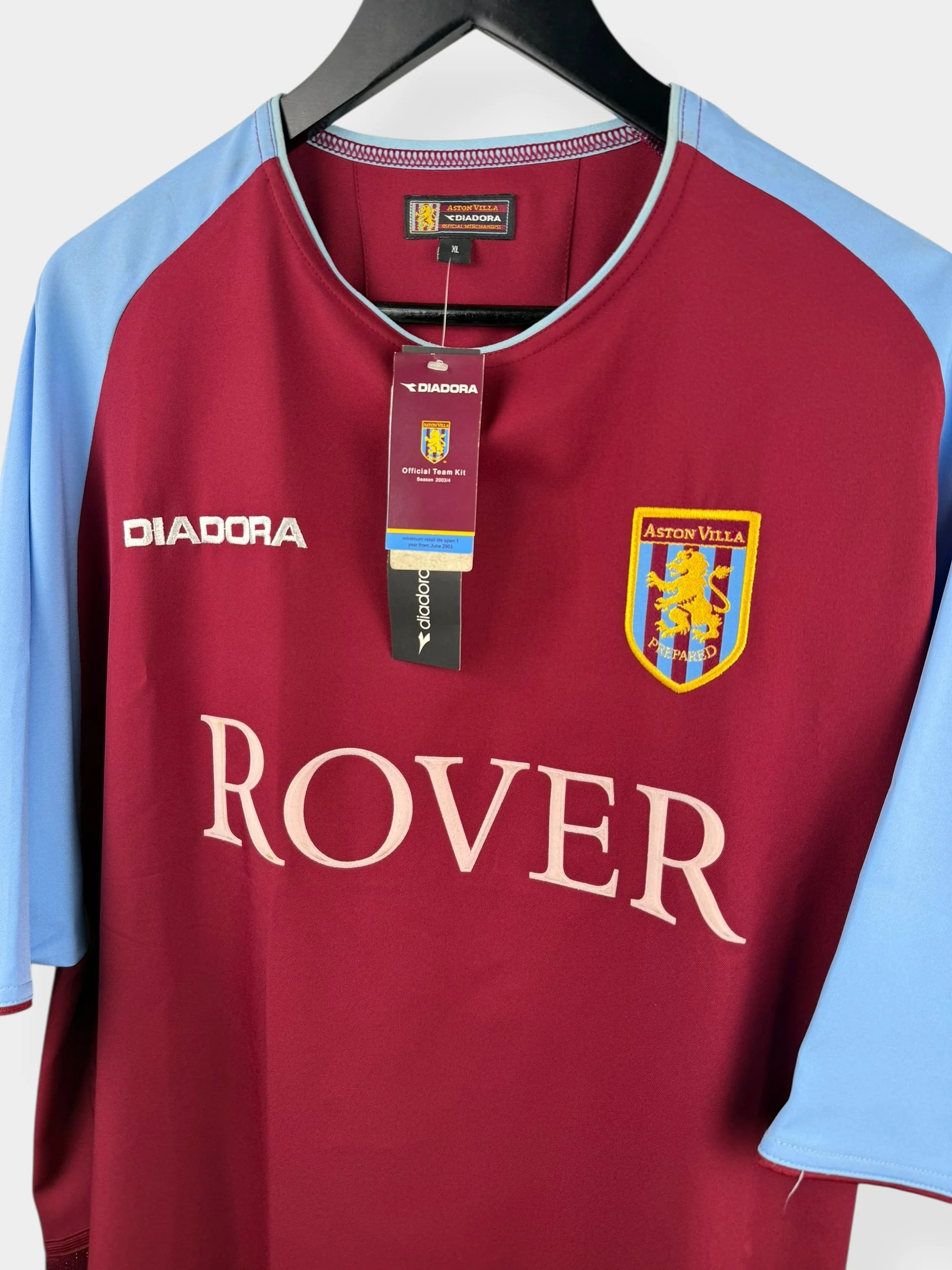 2003-04 ASTON VILLA HOME SHIRT XL - Image 4