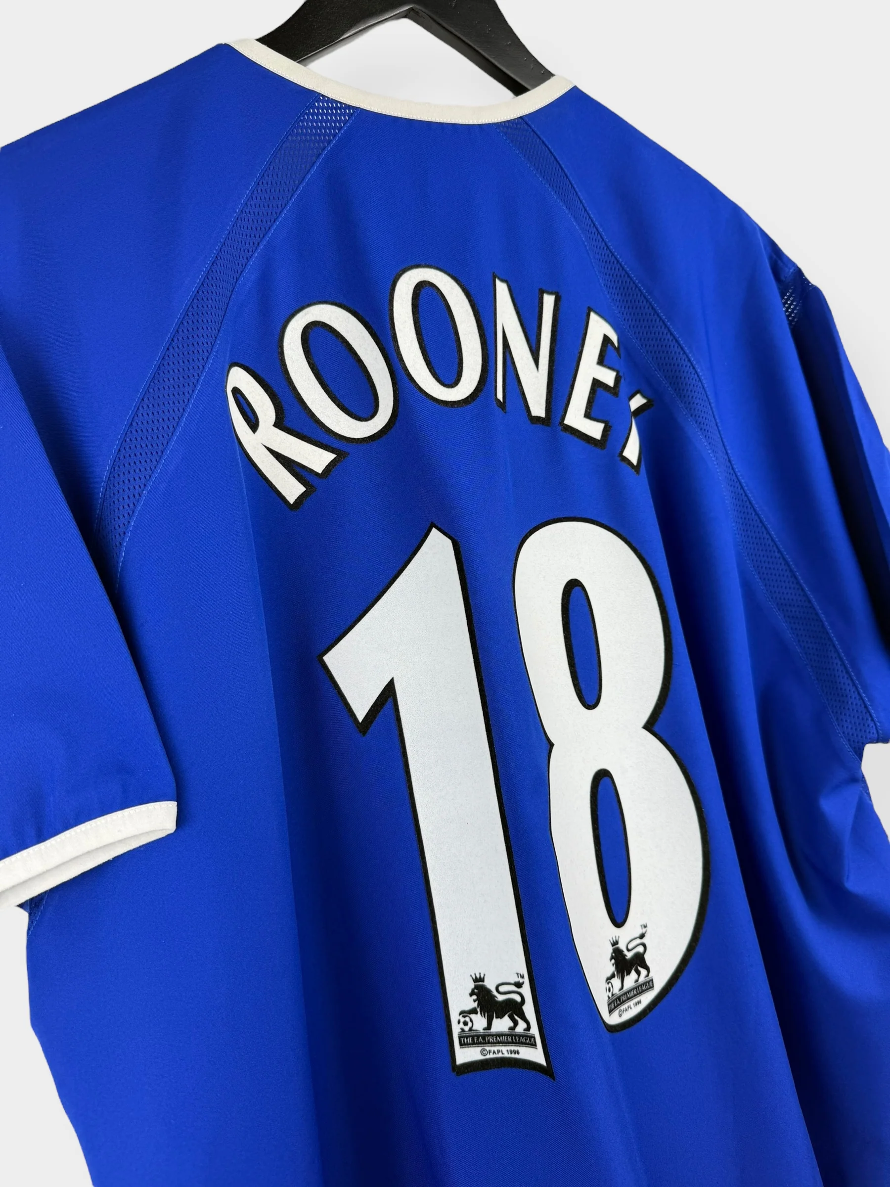 2003-04 EVERTON HOME SHIRT ROONEY #18 XL - Image 3