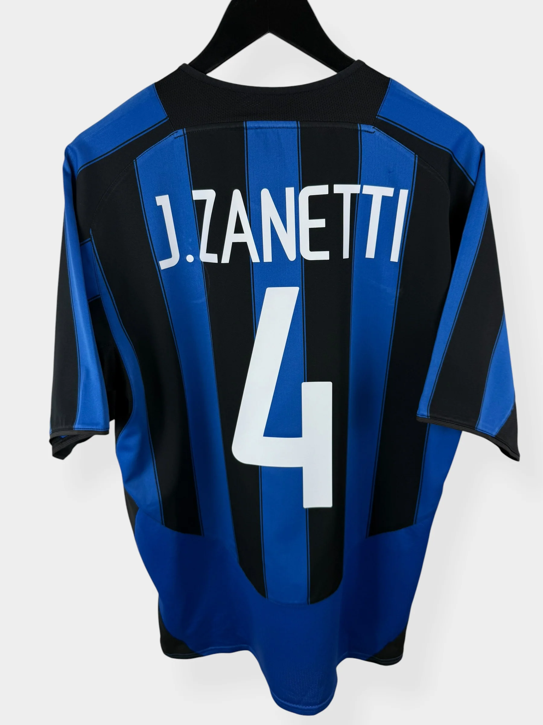 2003-04 INTER MILAN HOME SHIRT ZANETTI #4 L
