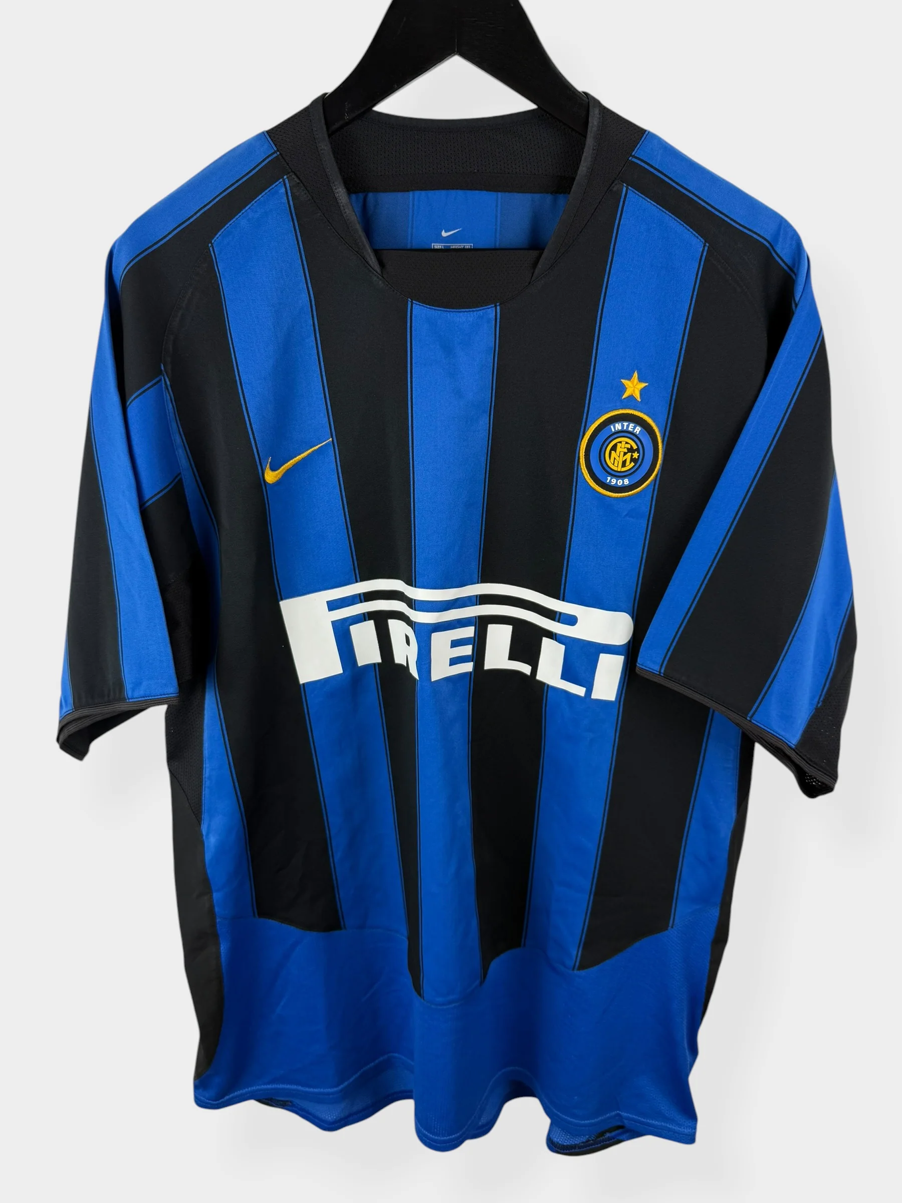 2003-04 INTER MILAN HOME SHIRT ZANETTI #4 L - Image 2