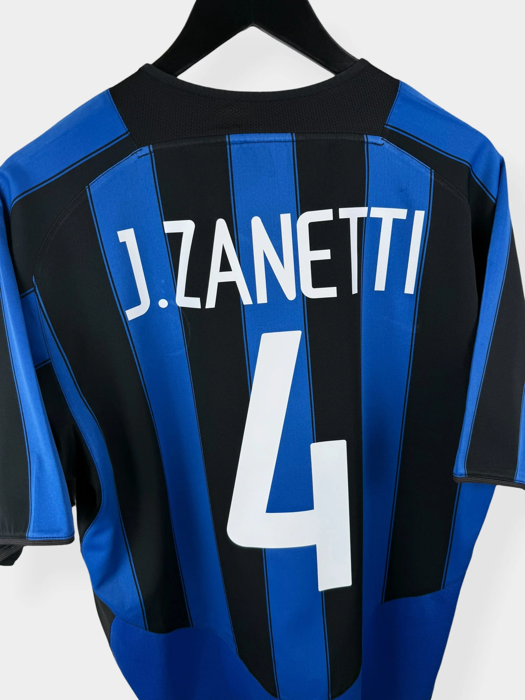 2003-04 INTER MILAN HOME SHIRT ZANETTI #4 L - Image 3