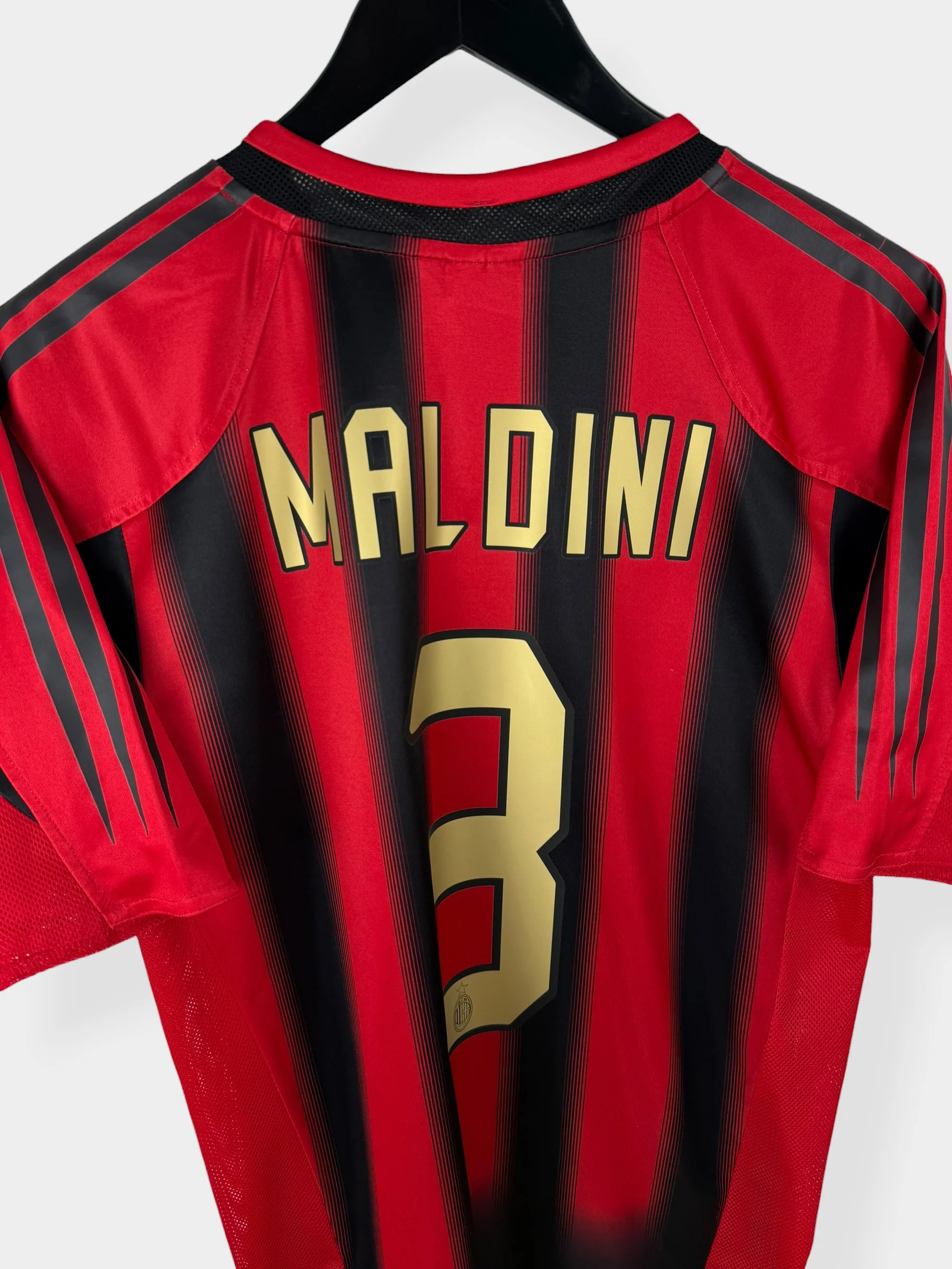 2004-05 AC MILAN HOME SHIRT MALDINI #3 M - Image 3