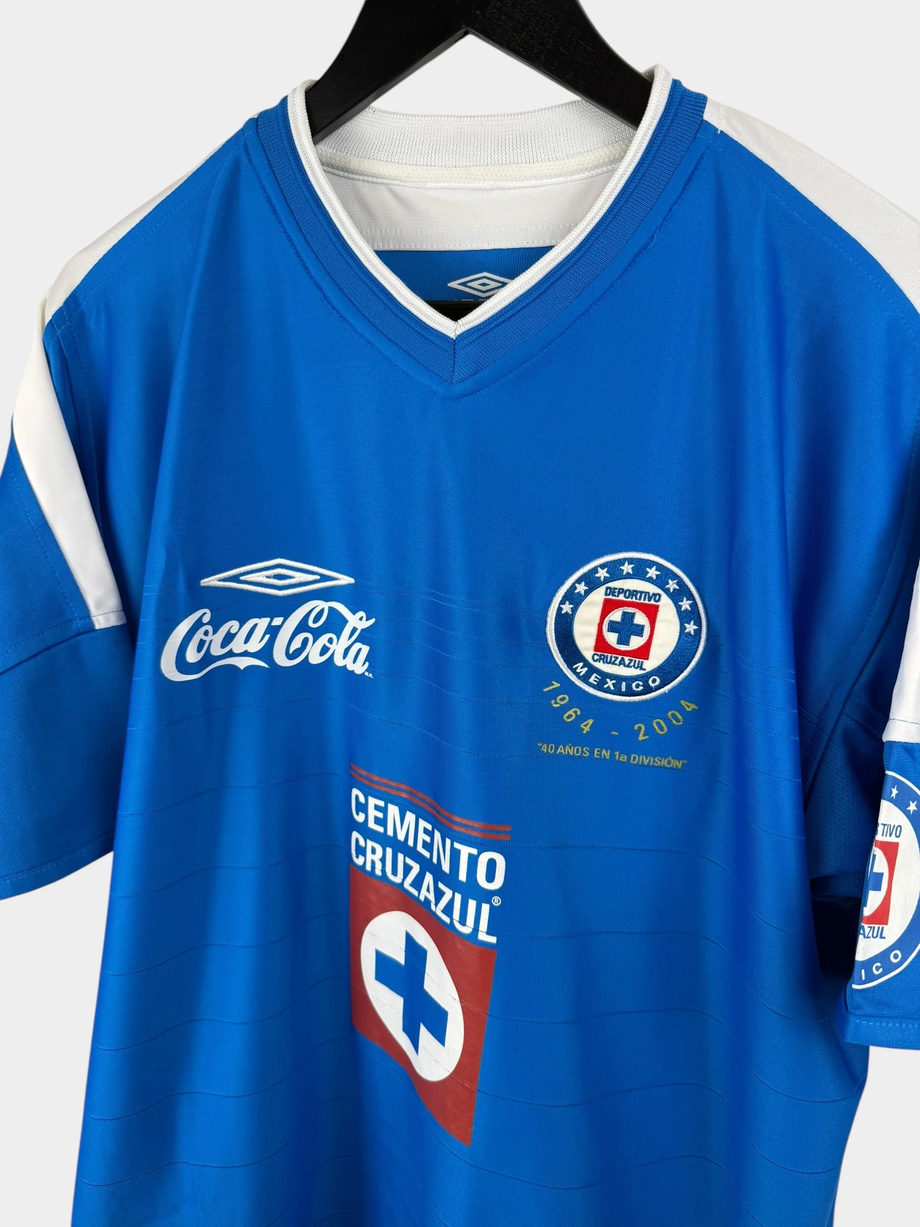 2004-05 CRUZ AZUL HOME SHIRT L - Image 4