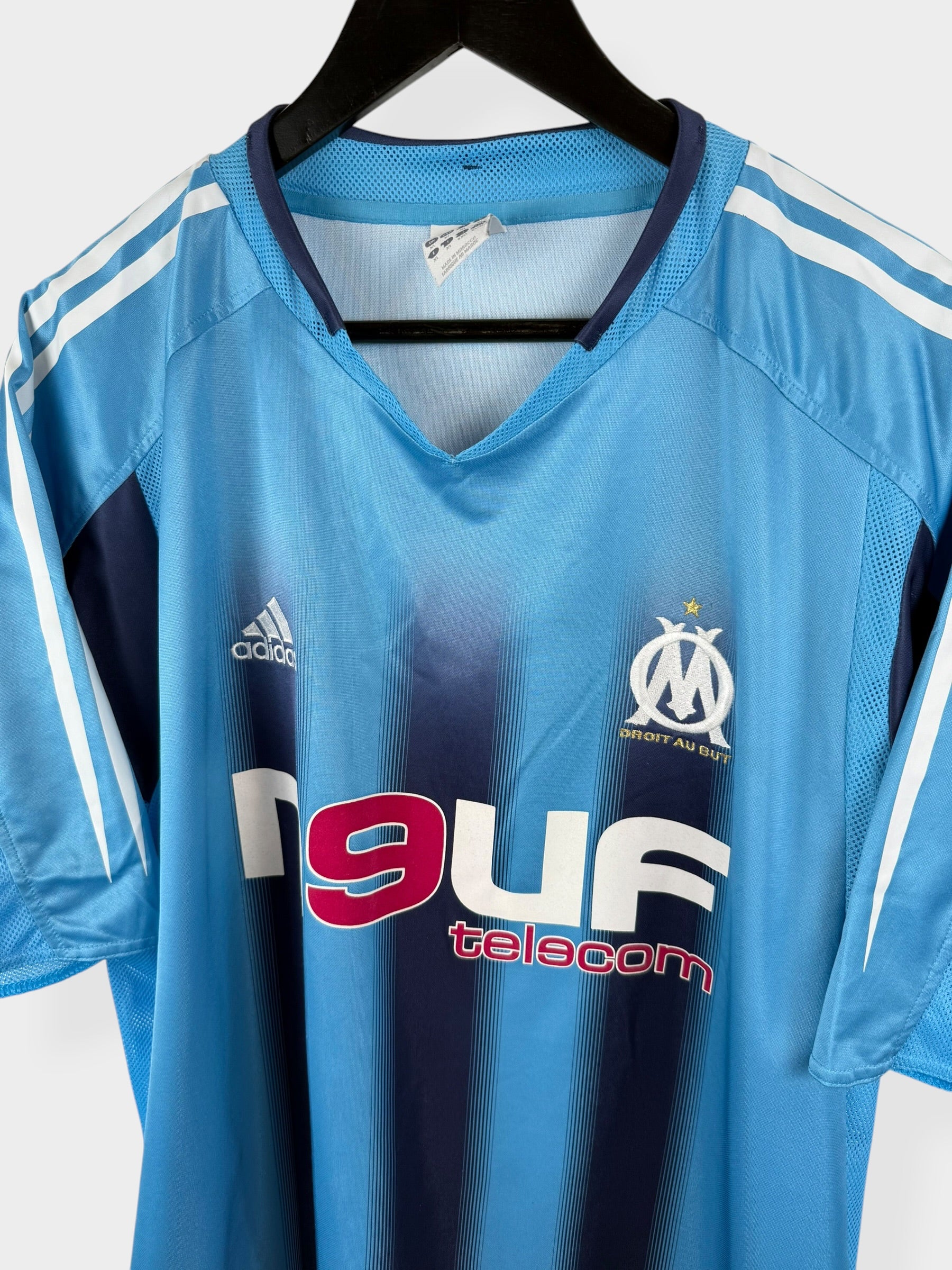 2004-05 OLYMPIQUE MARSEILLE AWAY SHIRT LIZARAZU #3 XL - Image 4
