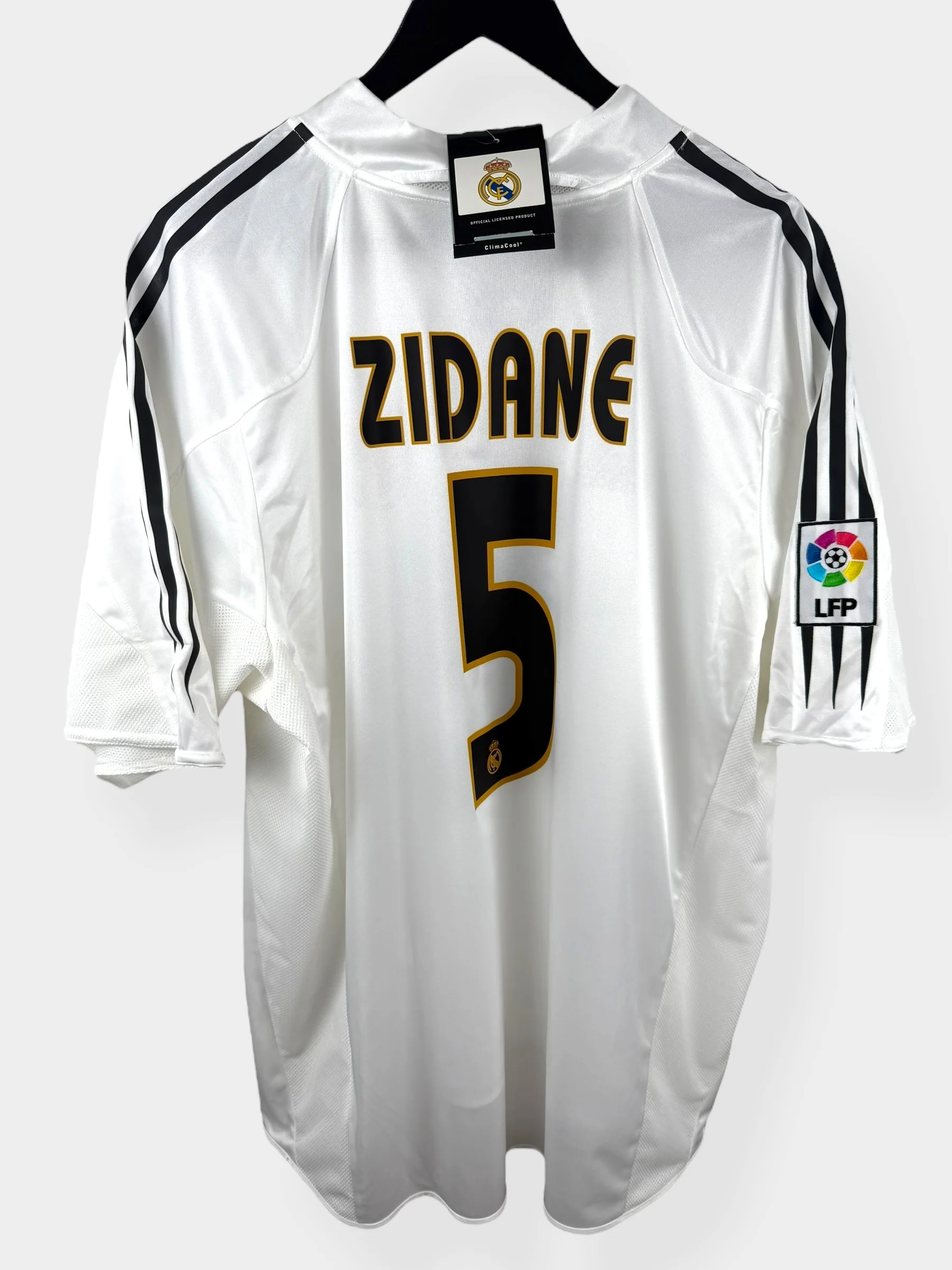 2004-05 REAL MADRID HOME SHIRT ZIDANE #5 XL