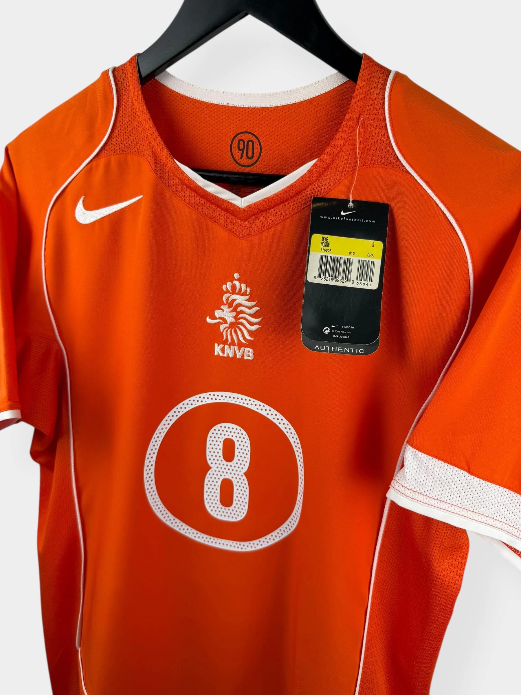 2004-06 NETHERLANDS HOME SHIRT DAVIDS #8 S - Image 4