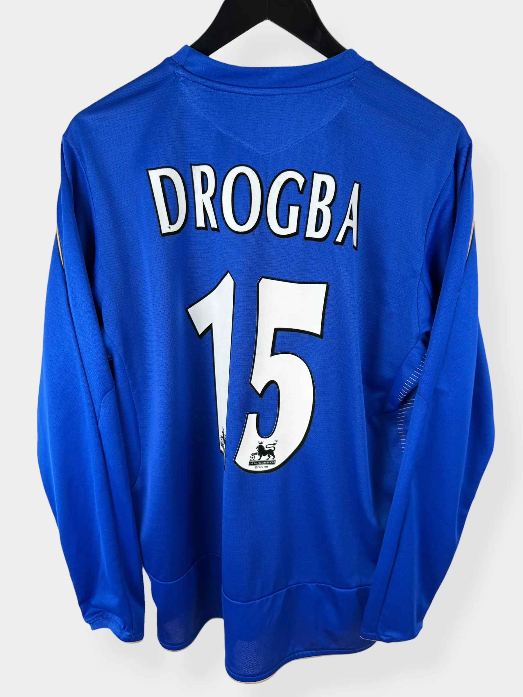 2005-06 CHELSEA HOME SHIRT LS DROGBA #15 L